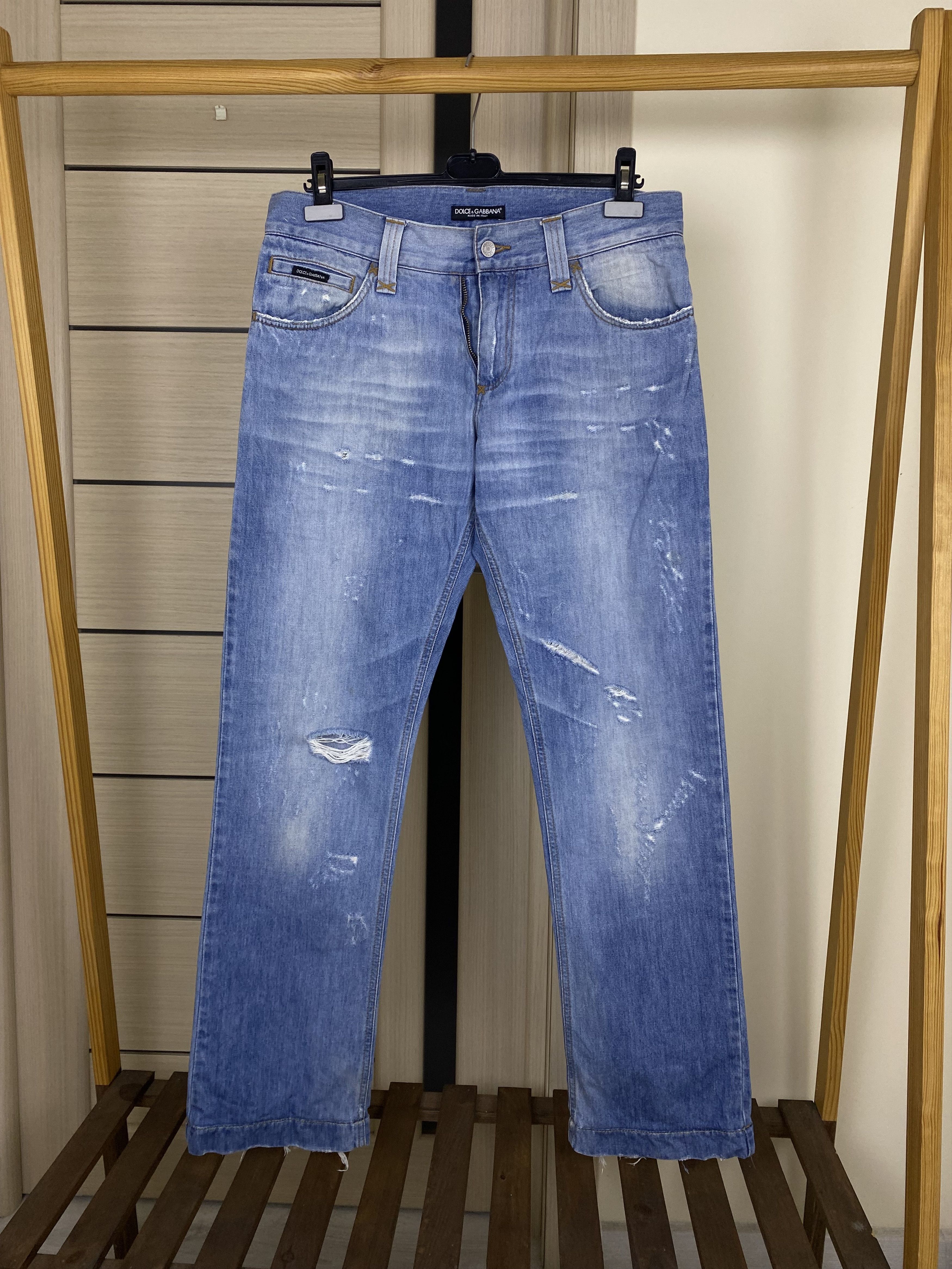 Dolce & Gabbana Dolce Gabbana marina yachting distressed washed jeans Size US 32 / EU 48 - 3 Thumbnail