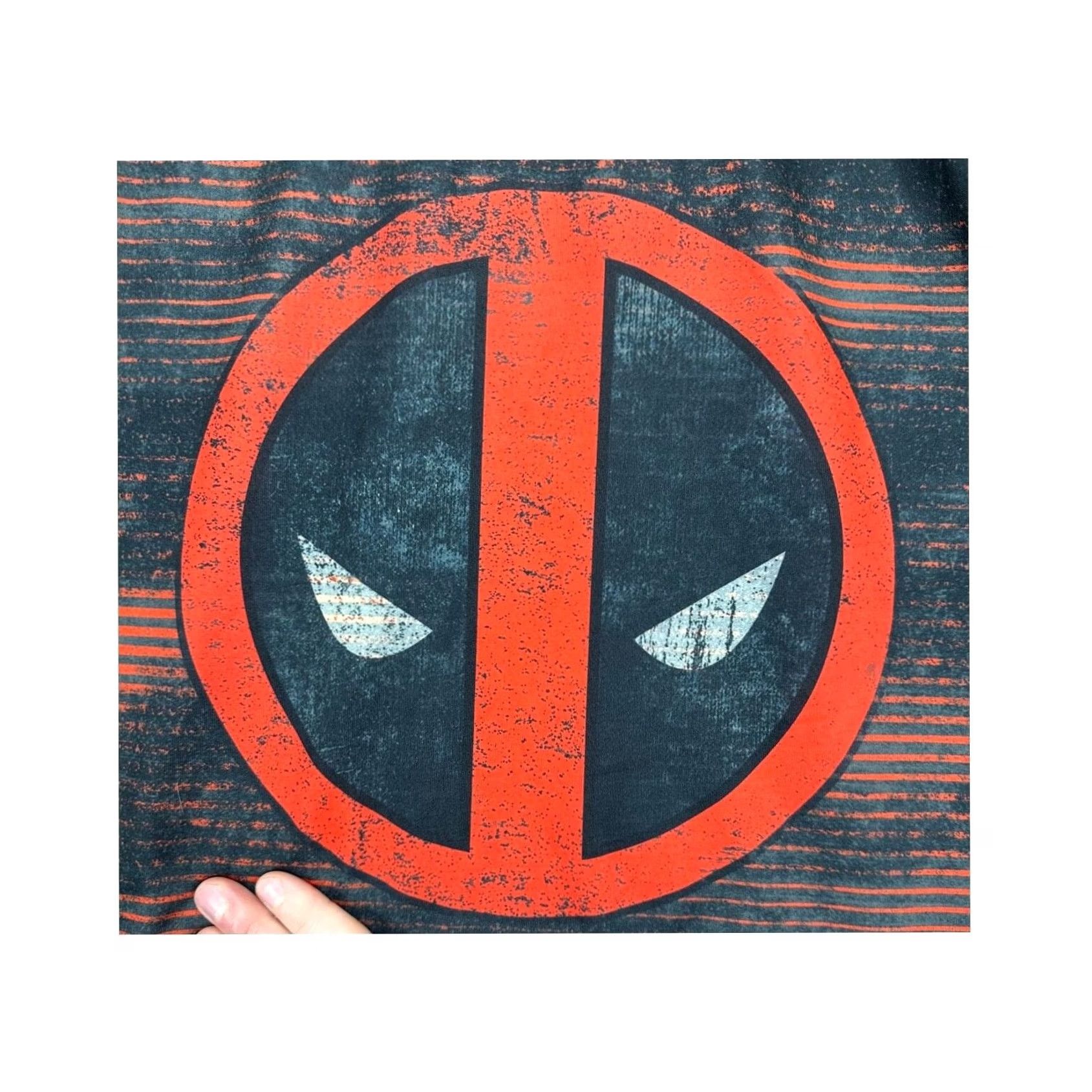 Vintage Marvel Deadpool Mens XL T-Shirt Black Graphic Print Crew Neck Authentic EUC Size US XL / EU 56 / 4 - 5 Thumbnail
