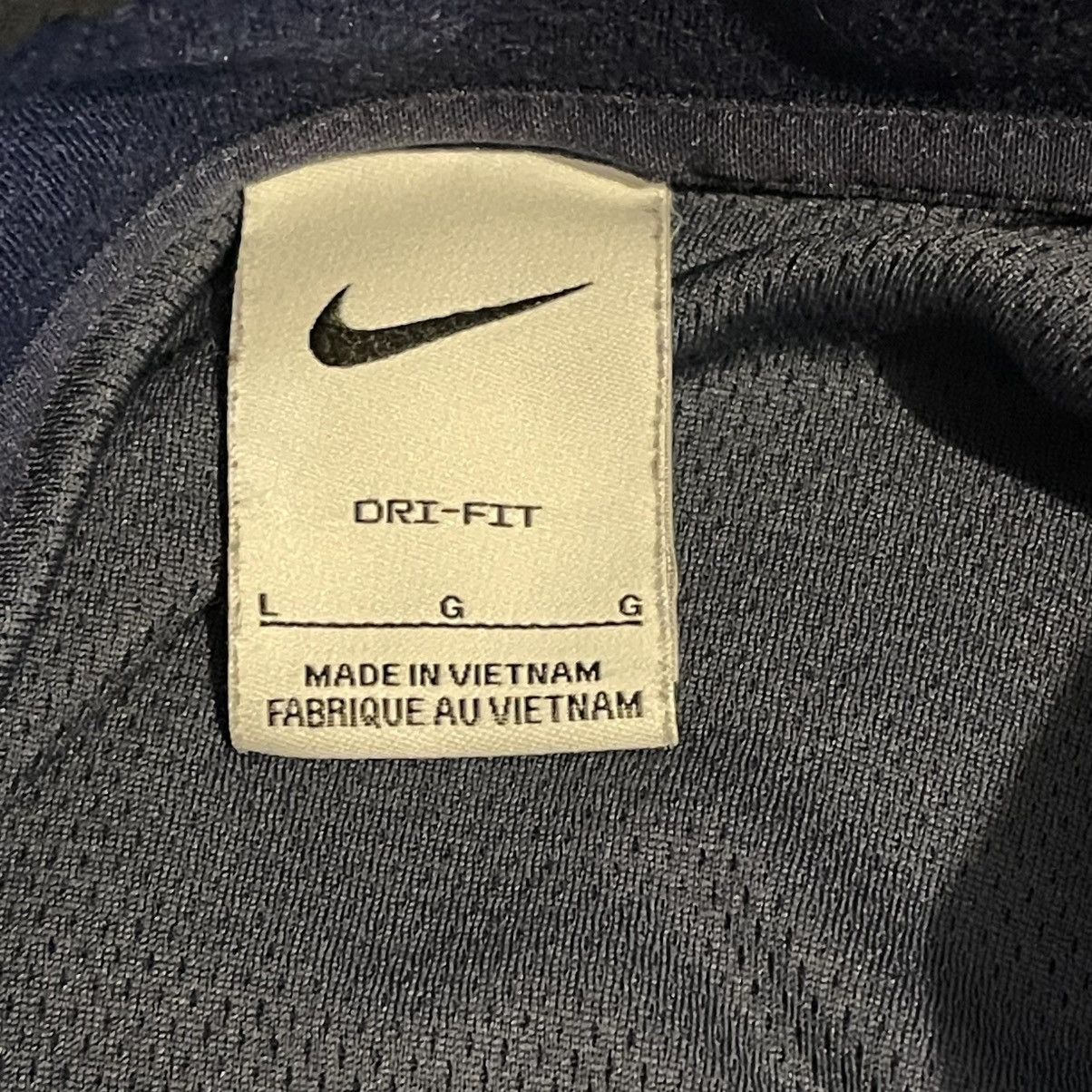 Nike Nike Dri-FIT Mens Large Navy Blue Quarter Zip Workout Gym Size US L / EU 52-54 / 3 - 3 Thumbnail