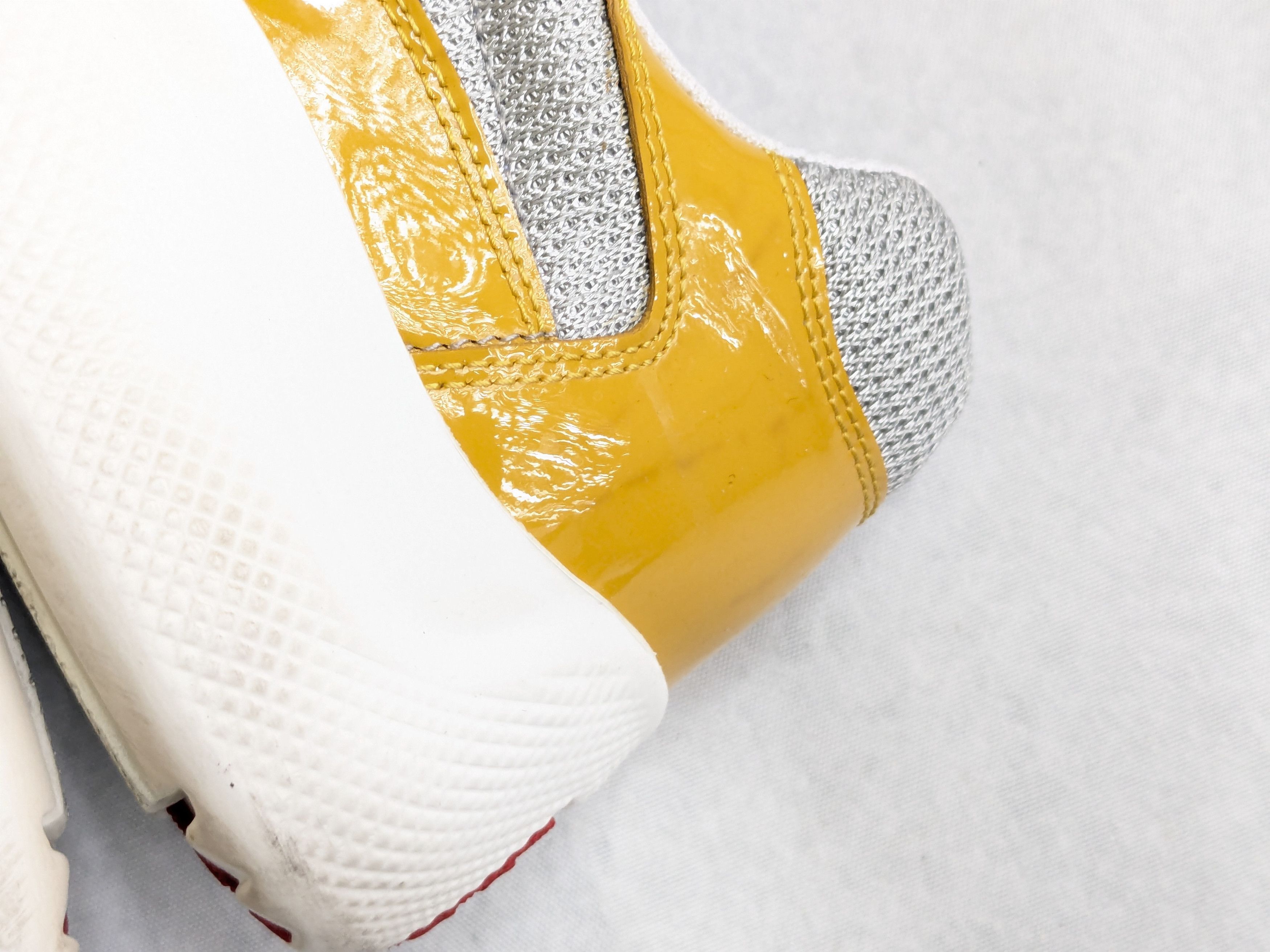 Prada America's Cup Yellow 9.5 Low Top Patent Leather