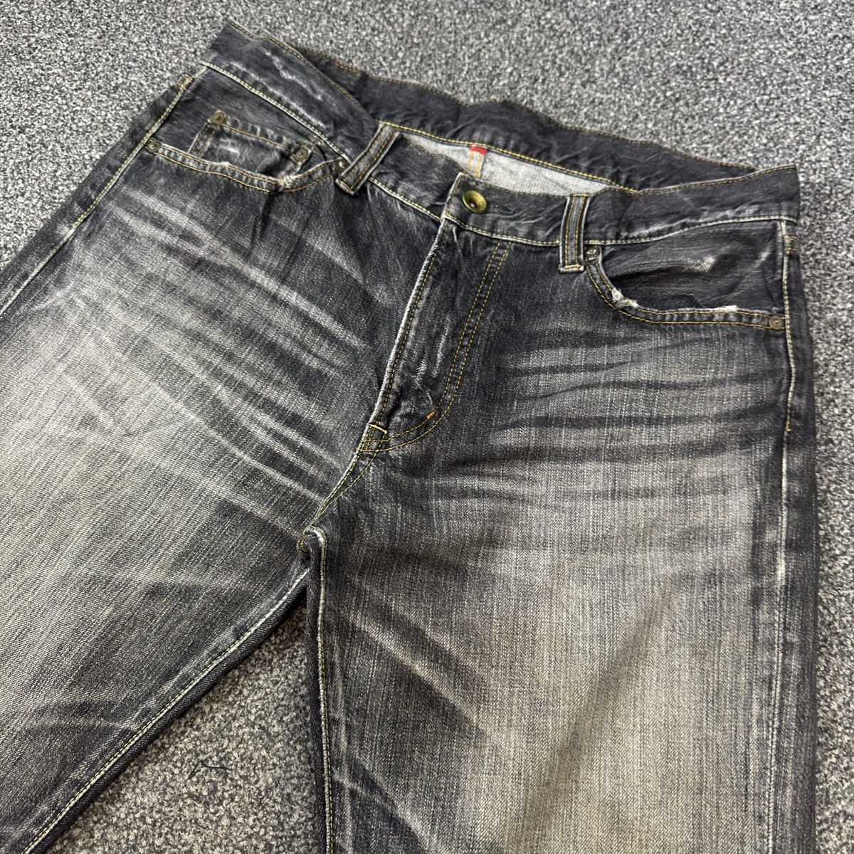 Undercover × Uniqlo 🔥 Vintage 90s Japanese Uniqlo S002 UJ Distressed Black Faded Size US 34 / EU 50 - 3 Thumbnail