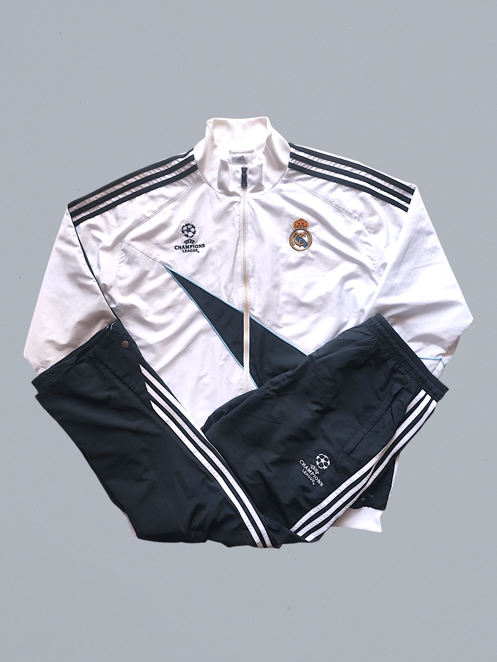 Adidas Vintage Real Madrid x adidas 2009/10 UCHL Tracksuit Men 2XL Size US XXL / EU 58 / 5 - 2 Thumbnail