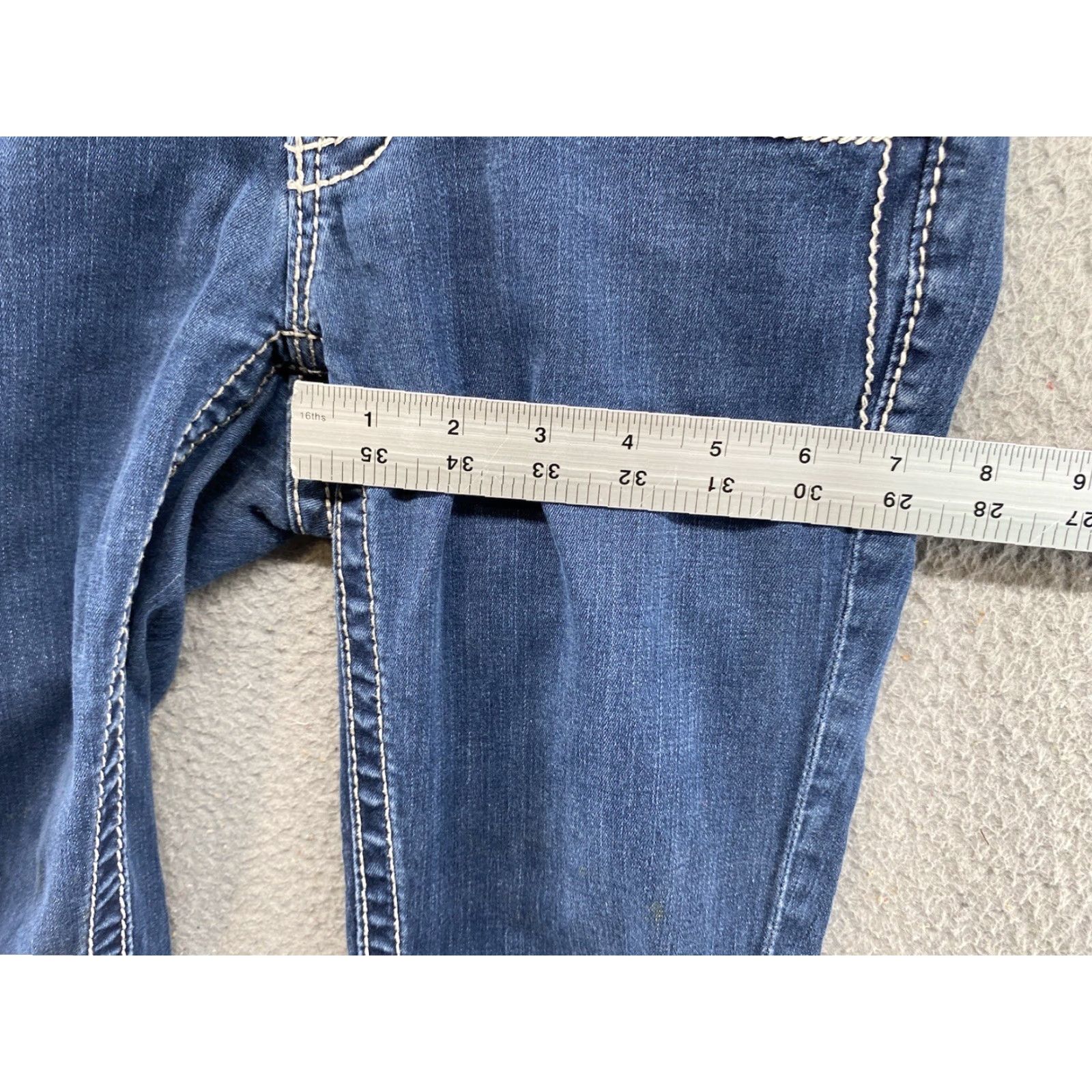 Miss Me Miss Me Jeans Women’s Blue Denim Skinny Low Rise Pockets JE4009534N Size 25 Size 42" / US 20 - 7 Thumbnail