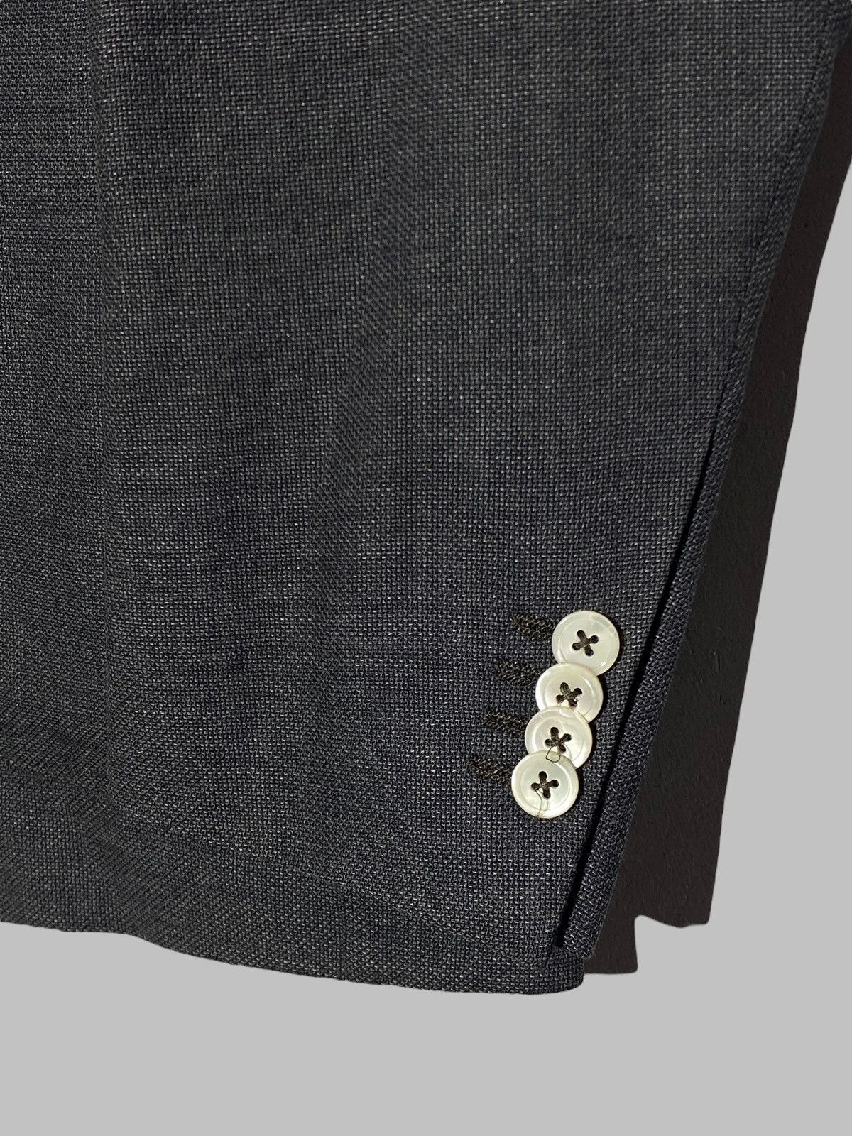 Isaia Isaia Napoli Wool Linen Silk Grey Suit Blazer Size US M / EU 48-50 / 2 - 5 Thumbnail