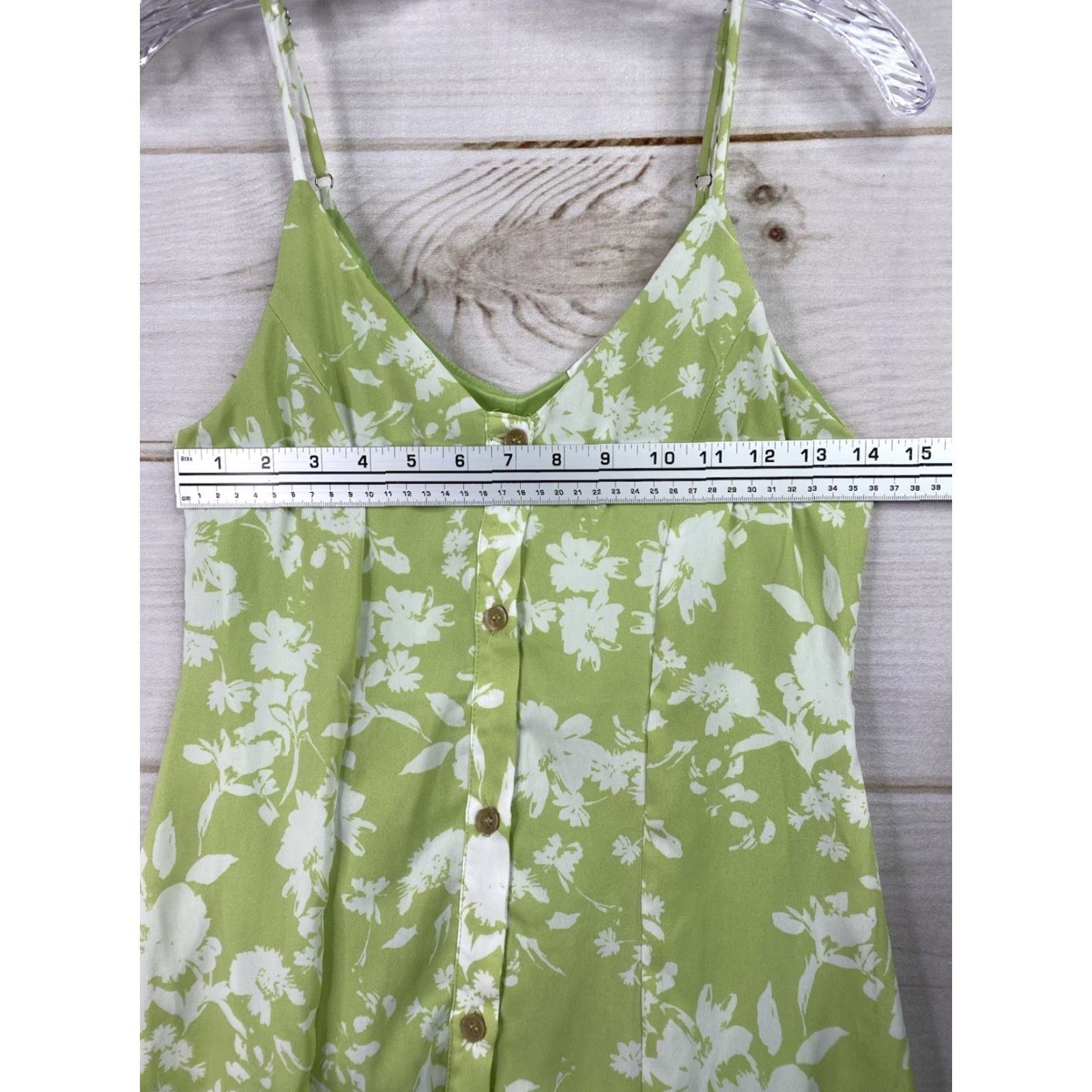 Sienna Sky S Slip Dress Midi Button Front Floral Sleeveless Tie Back Boho  Beachy