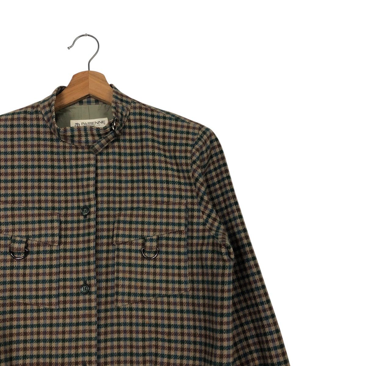 Japanese Brand 📌Vintage Bomber Jacket Parienne Tartan Check Issey Miyake Size US M / EU 48-50 / 2 - 7 Thumbnail