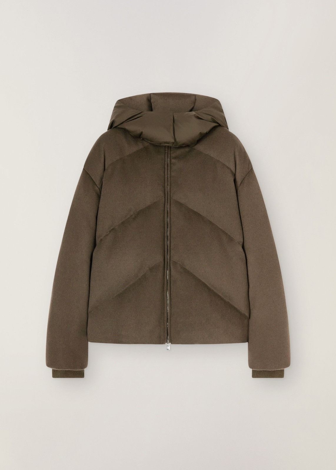 o1srvl11e0824 Prevel Cashmere Storm Jacket in Brown