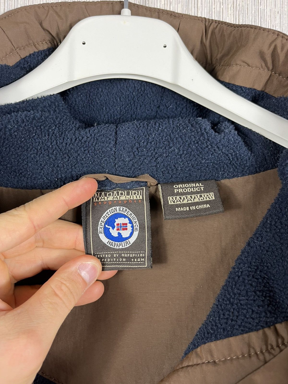 Napapijri × Vintage Vintage Napapijri skidoo anorak fleece halfzip hoodie jacket Size US M / EU 48-50 / 2 - 14 Thumbnail
