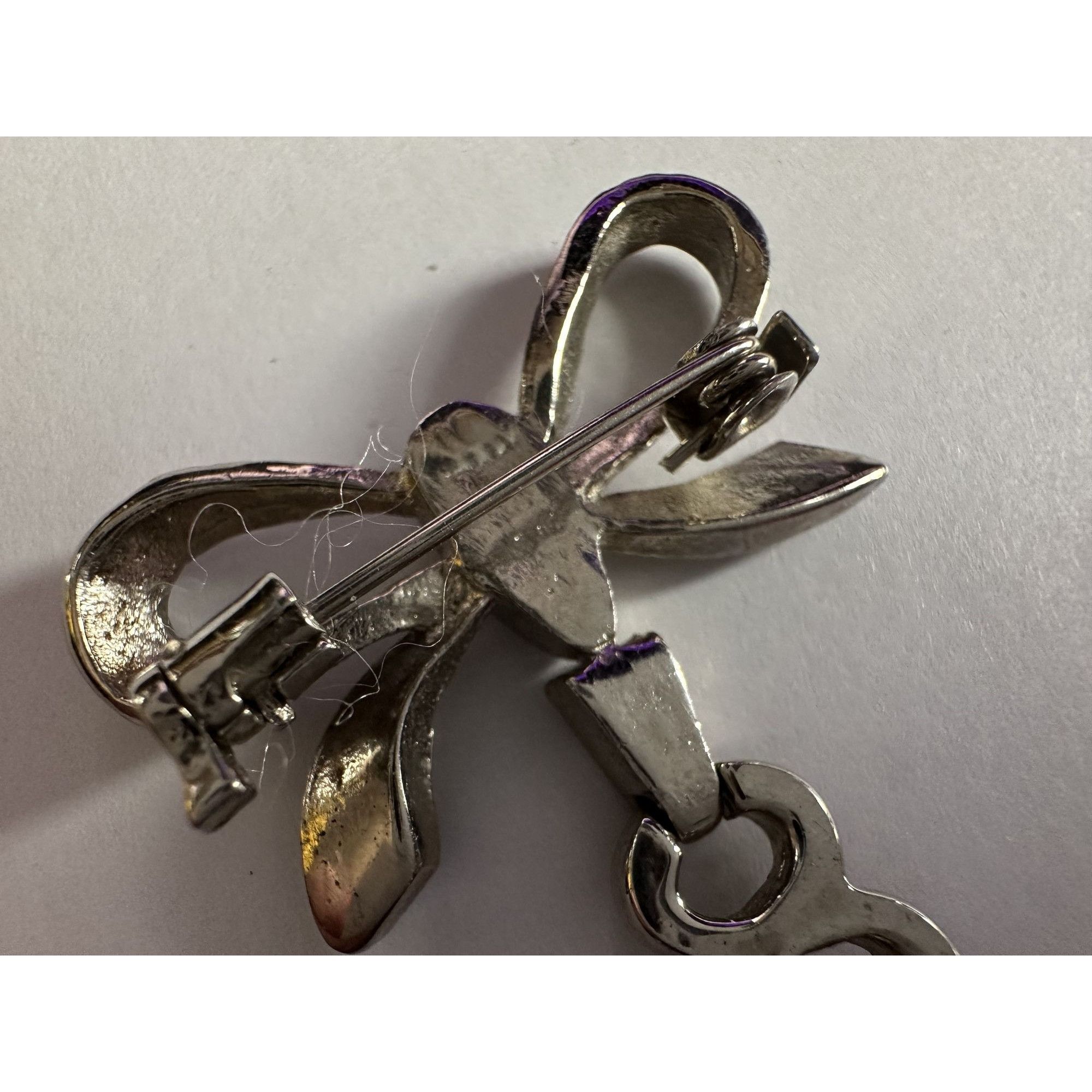 Other Vintage Silver Tone OnTime Quartz Japan Movt Lapel Brooch Wa Size ONE SIZE - 9 Thumbnail