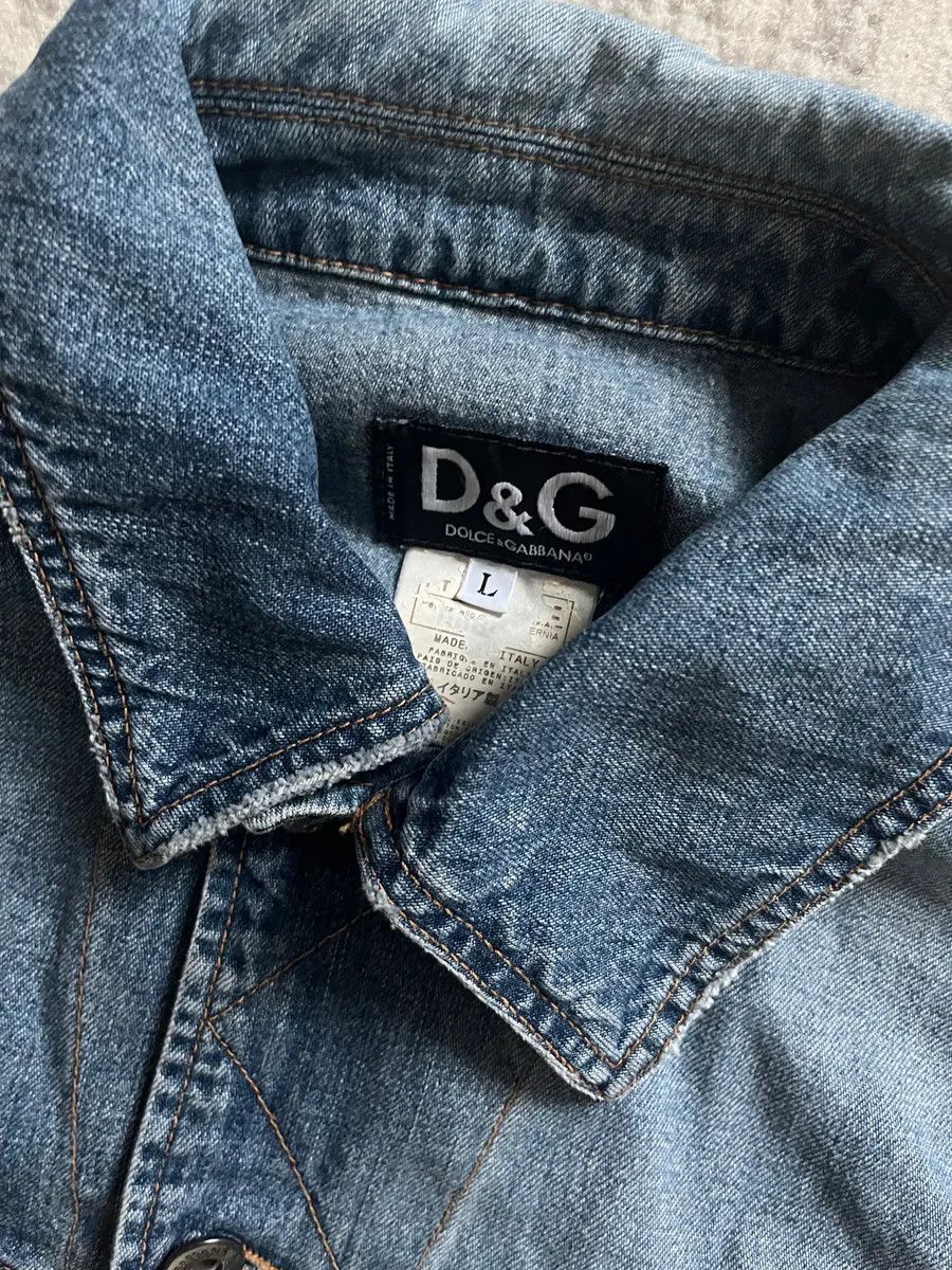 Dolce & Gabbana × Vintage AW05 Dolce & Gabbana Denim Hybrid Jacket Size US S / EU 44-46 / 1 - 6 Thumbnail