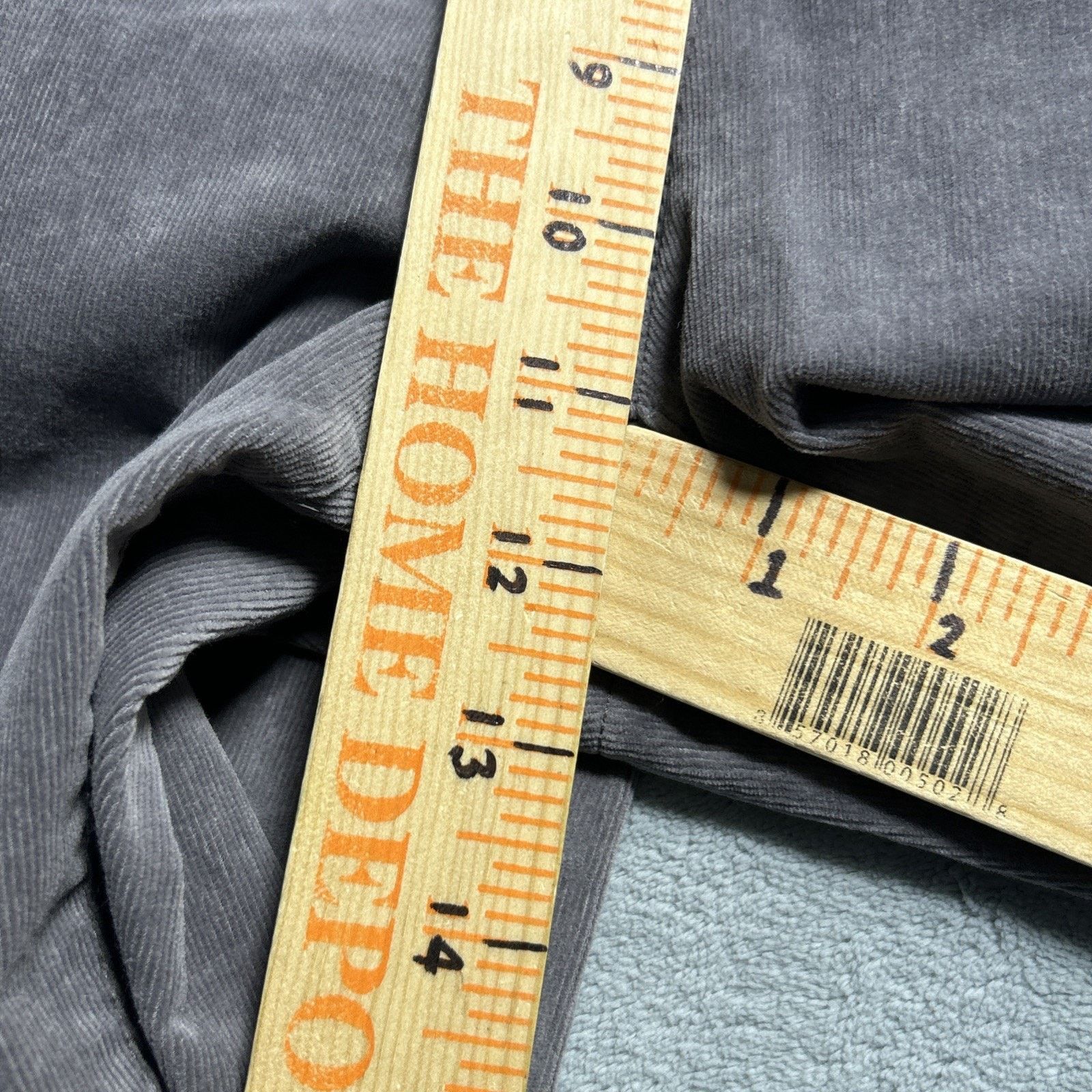 Charter Club Corduroy Loose Straight Pants Women Sz 16 36x30 Wide Gray Size 38" / US 16 / IT 52 - 13 Thumbnail