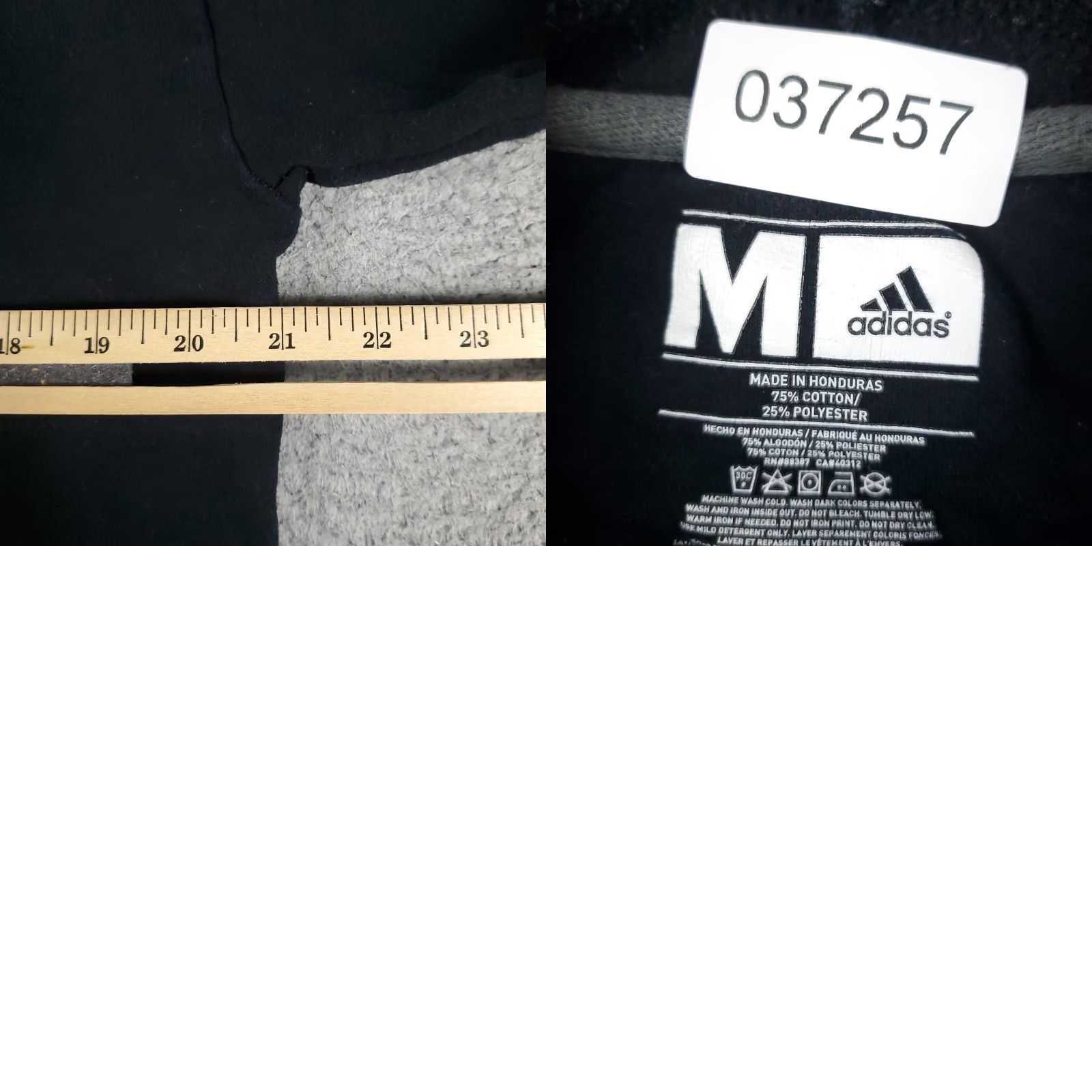 Adidas Adidas Hoodie Mens Medium Black Casual Pullover Sweatshirt Size US M / EU 48-50 / 2 - 8 Thumbnail