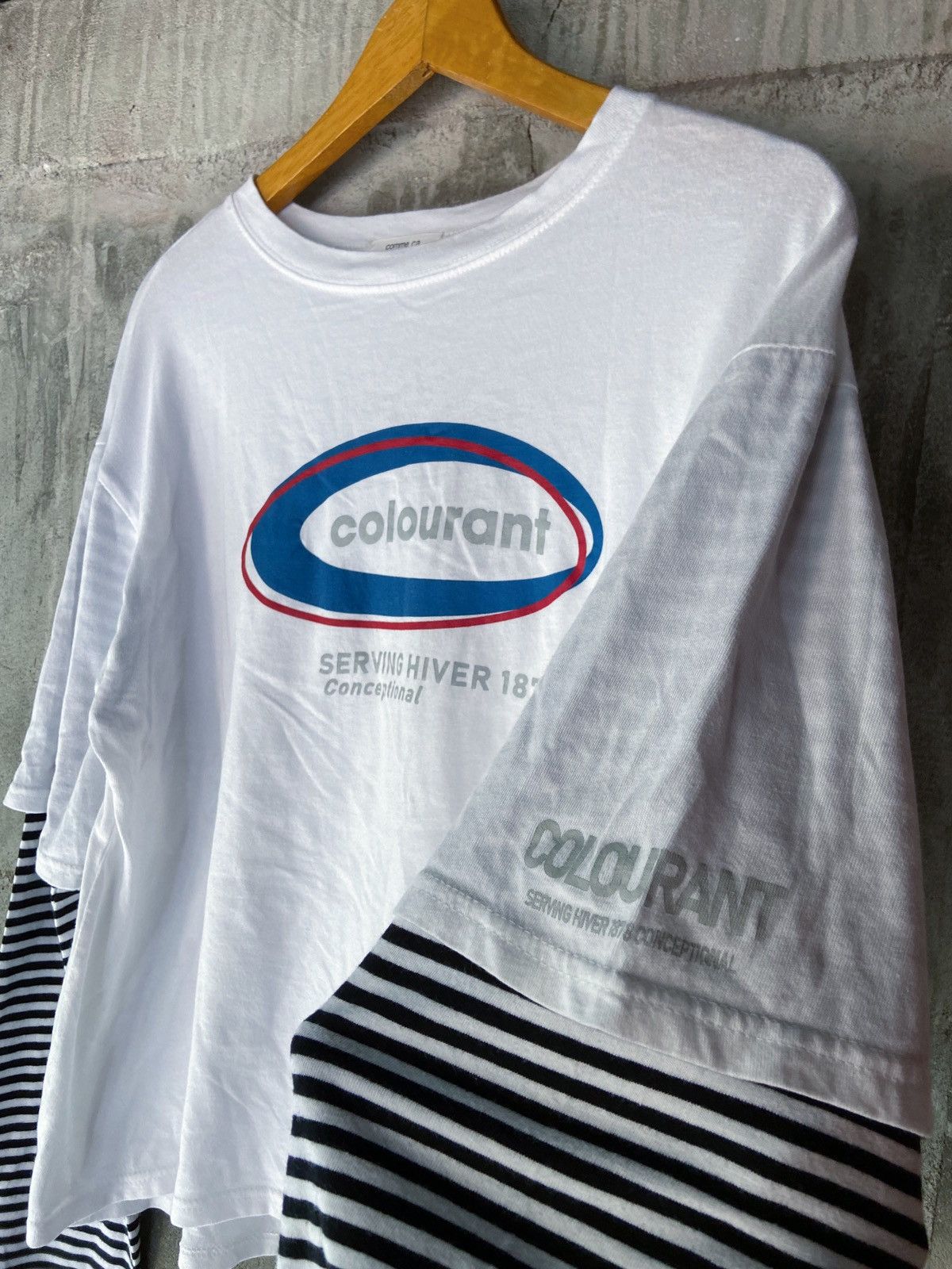 Japanese Brand DOUBLE LAYER COLOURANT LONG SLEEVE Size US S / EU 44-46 / 1 - 4 Thumbnail
