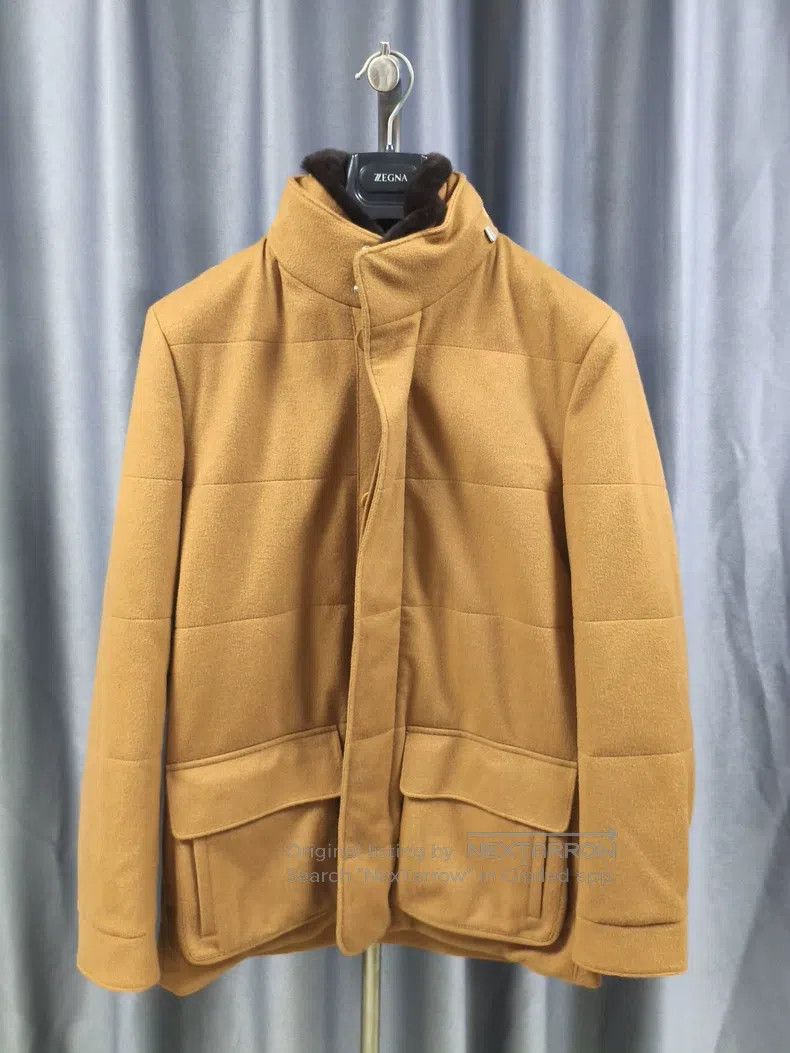 Loro Piana Loro Piana Camel Cotton Jacket, 100% Vicuna Camel Waterpro Size US S / EU 44-46 / 1 - 1 Thumbnail