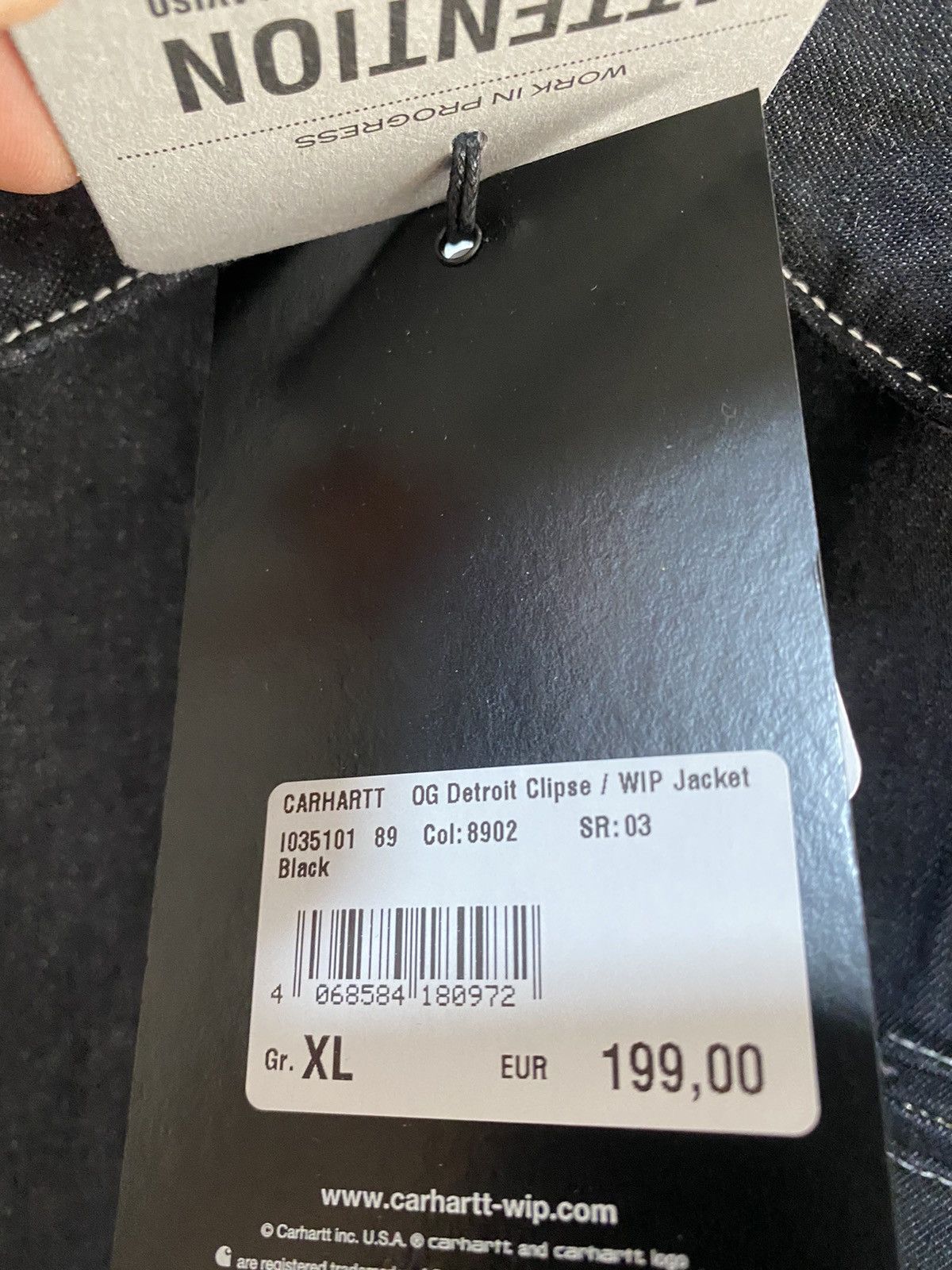 Carhartt Wip OG Detroit Carhartt WIP x Clipse size XL black new Size US XL / EU 56 / 4 - 8 Thumbnail