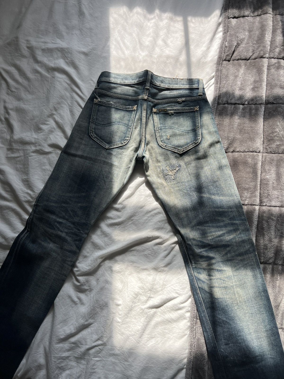 Lee × Vintage Lee Selvedge Boro Style Sashiko Denim Japan Edition Size US 31 - 13 Thumbnail