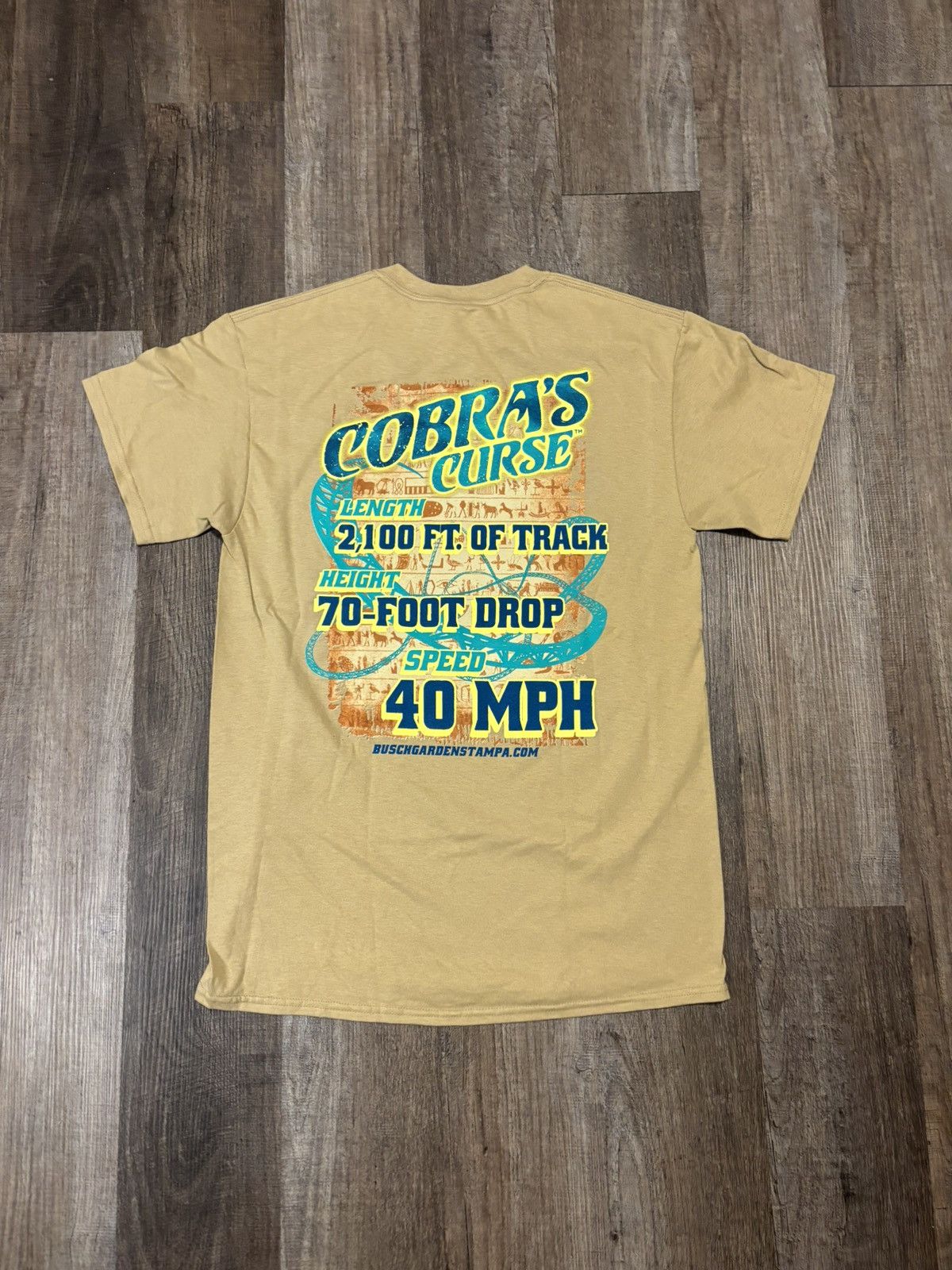 Gildan Busch Gardens Cobra’s Curse Roller Coaster Tee Shirt Size US M / EU 48-50 / 2 - 3 Thumbnail