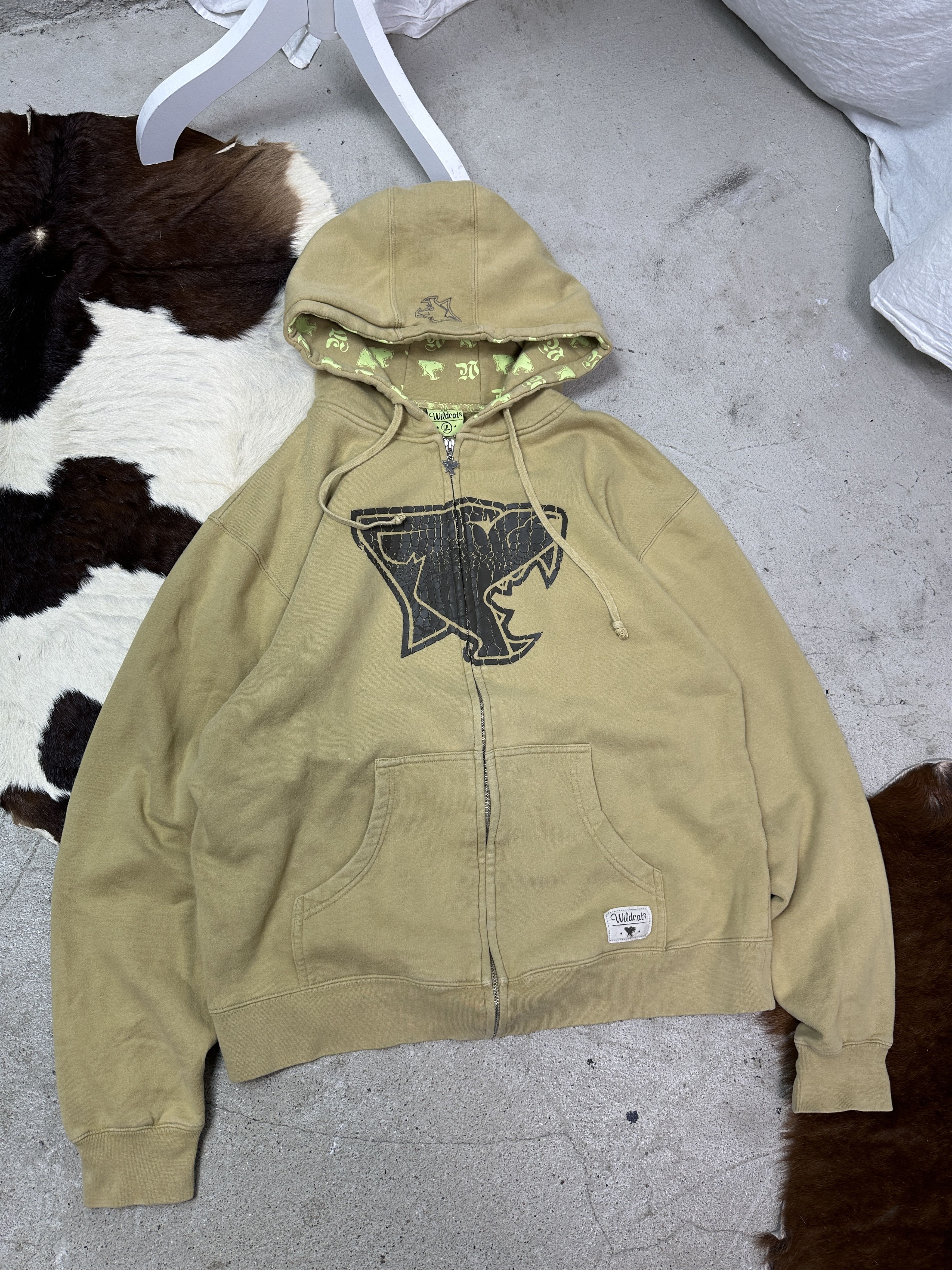 Vintage Vintage Streetwear Printed Wildcats Zip Hoodie Y2K Size US L / EU 52-54 / 3 - 1 Thumbnail