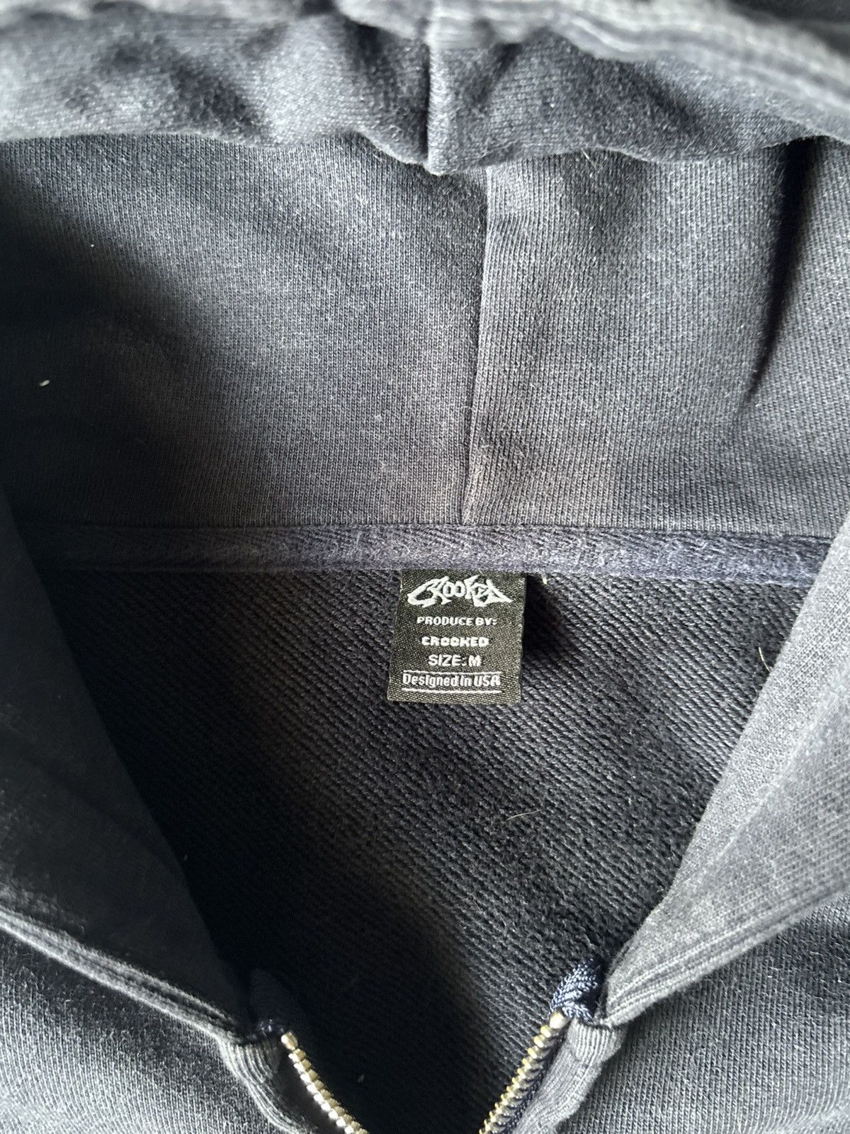 Other “Crooked Studios” Vintage Navy Blue Zip-up Hoodie Size US M / EU 48-50 / 2 - 8 Thumbnail