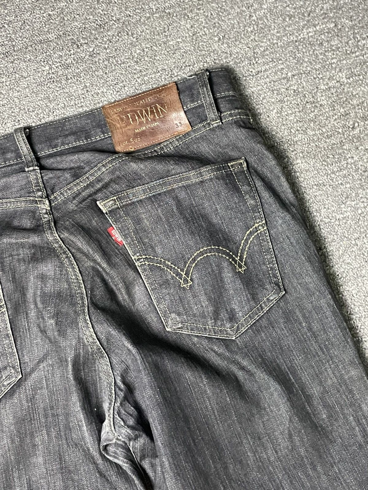 Edwin × Japanese Brand × Vintage EDWIN Men’s Straight Cut Jeans (83) Size US 36 / EU 52 - 9 Thumbnail