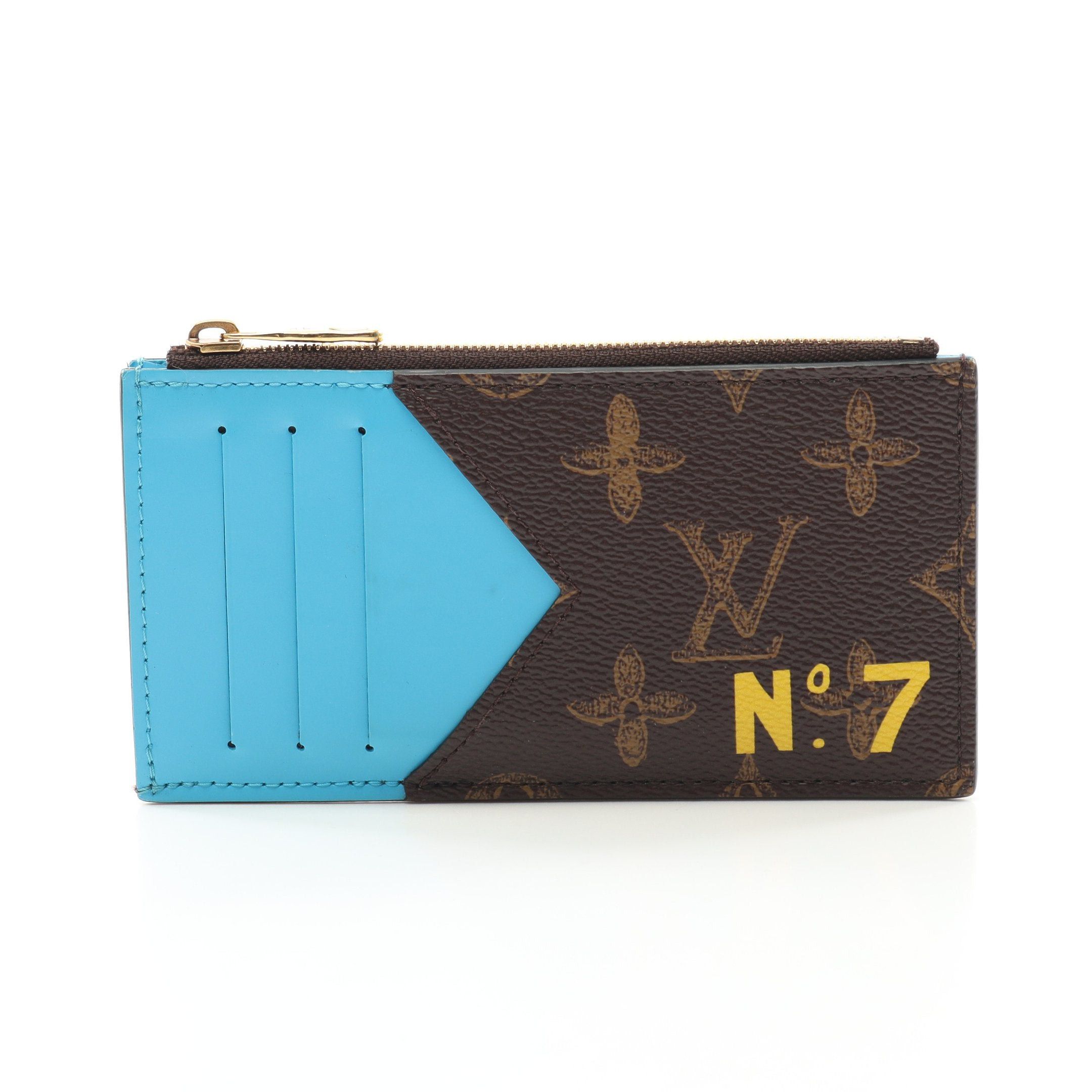 Louis Vuitton Coin Card Holder Monogram Case Purse Leather - Main Image