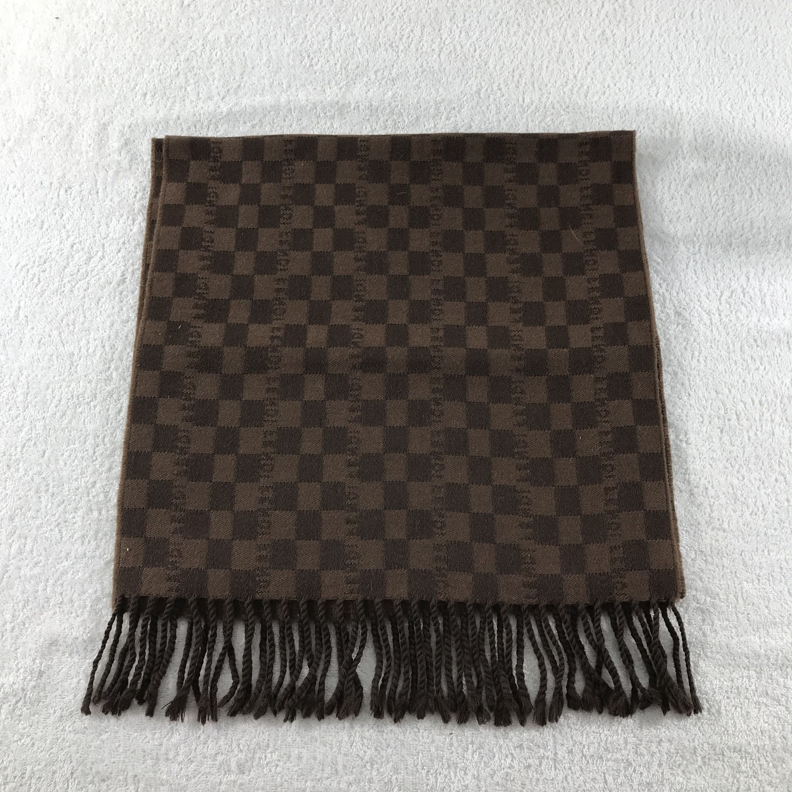 Japanese Brand Vintage Fendi Roma Scarf Check Muffler Wool Scarves Size ONE SIZE - 3 Thumbnail