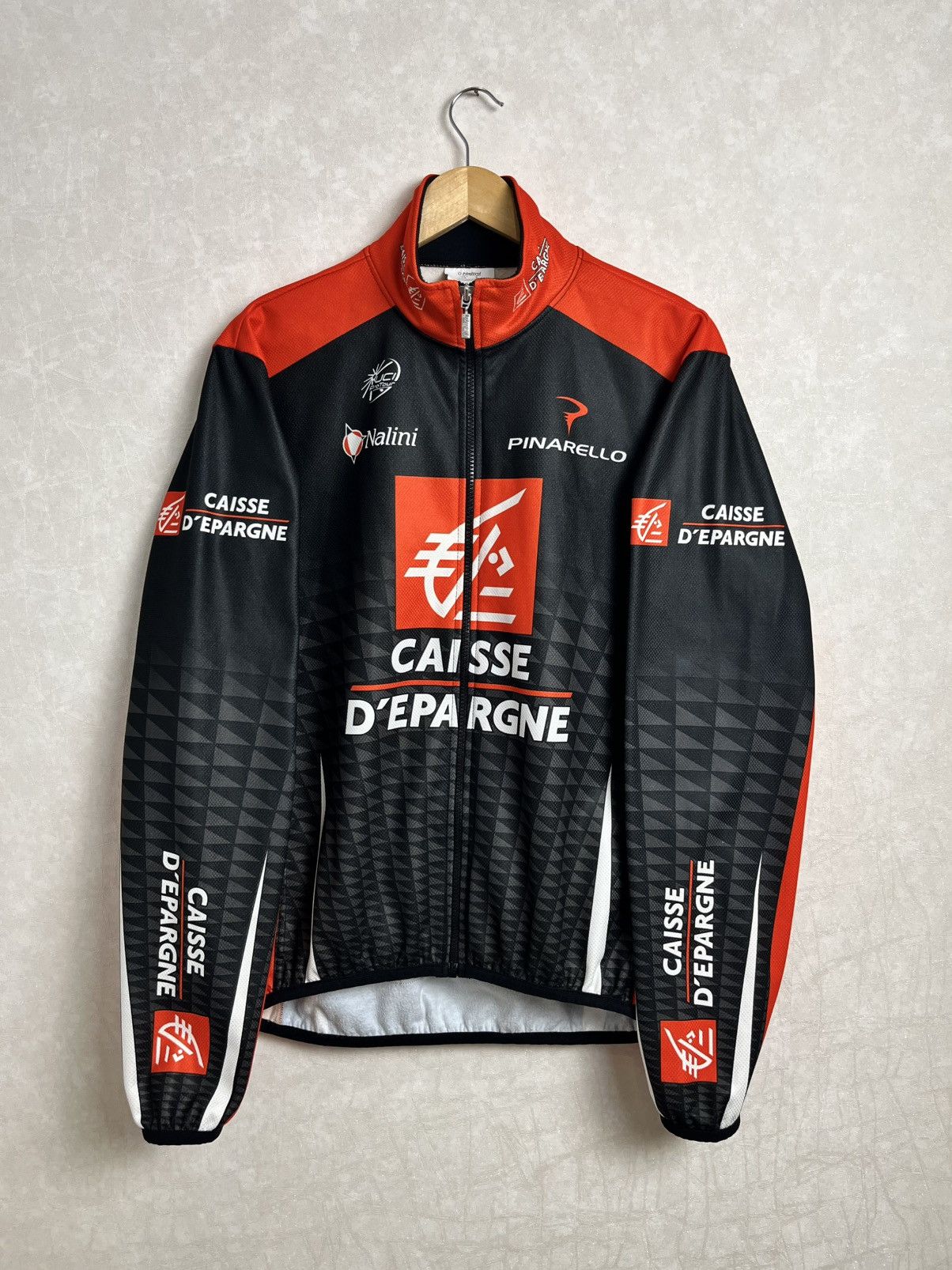 Cafe du Cycliste Nalini Caisse D'Epargne Thermal Cycling Jacket Size US L / EU 52-54 / 3 - 1 Thumbnail