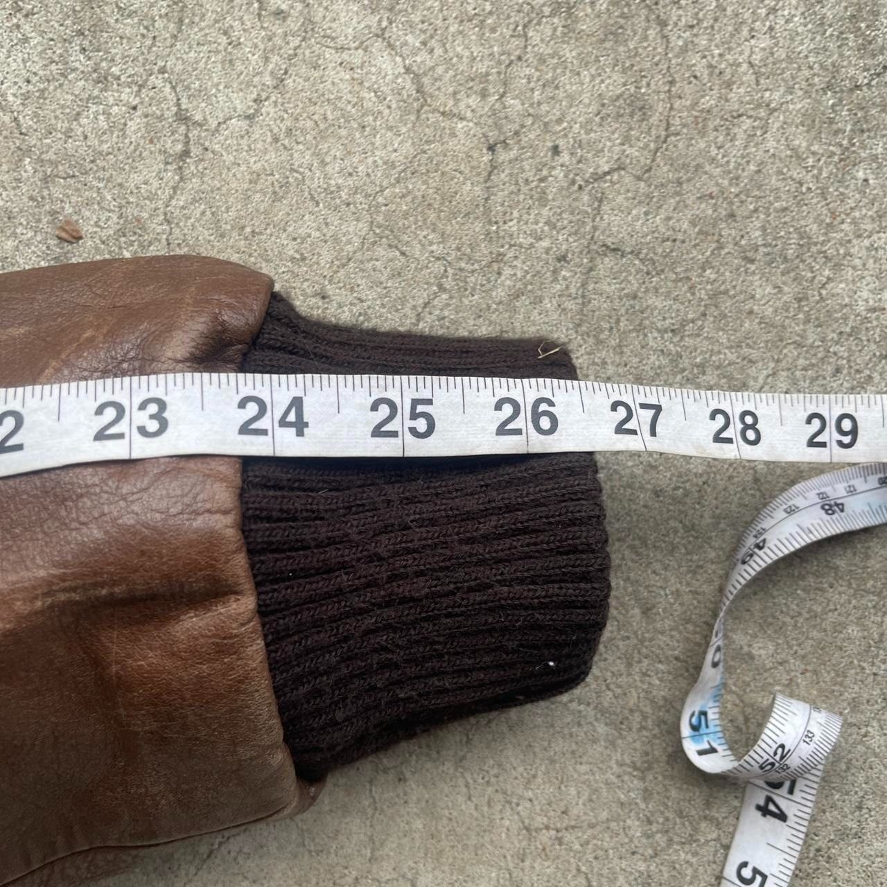 Vintage Vintage 90s Brown A-2 Military Brown Leather Jacket Size US L / EU 52-54 / 3 - 7 Thumbnail