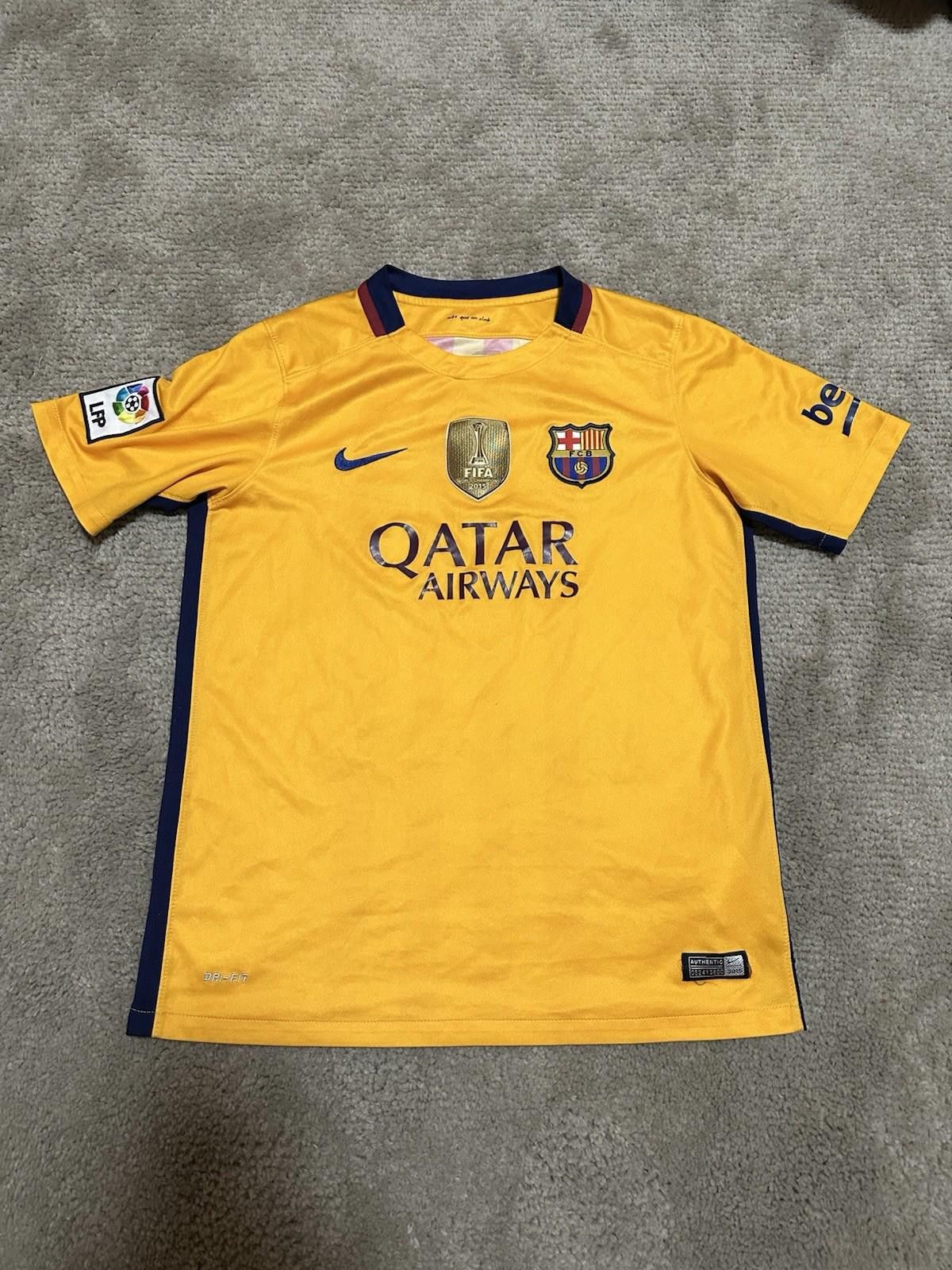 Nike Nike Barcelona 2015/16 Away Football Shirt Soccer Jersey Size US XS / EU 42 / 0 - 1 Thumbnail