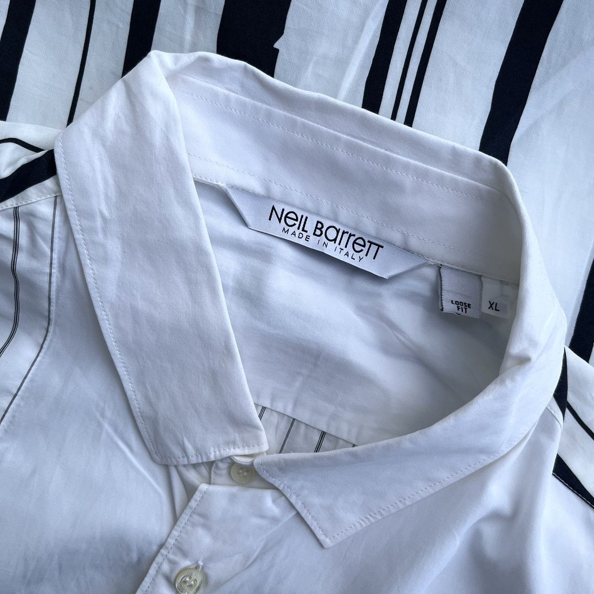 Neil Barrett Neil Barrett Pencil Striped Short Sleeve Size US XL / EU 56 / 4 - 6 Thumbnail