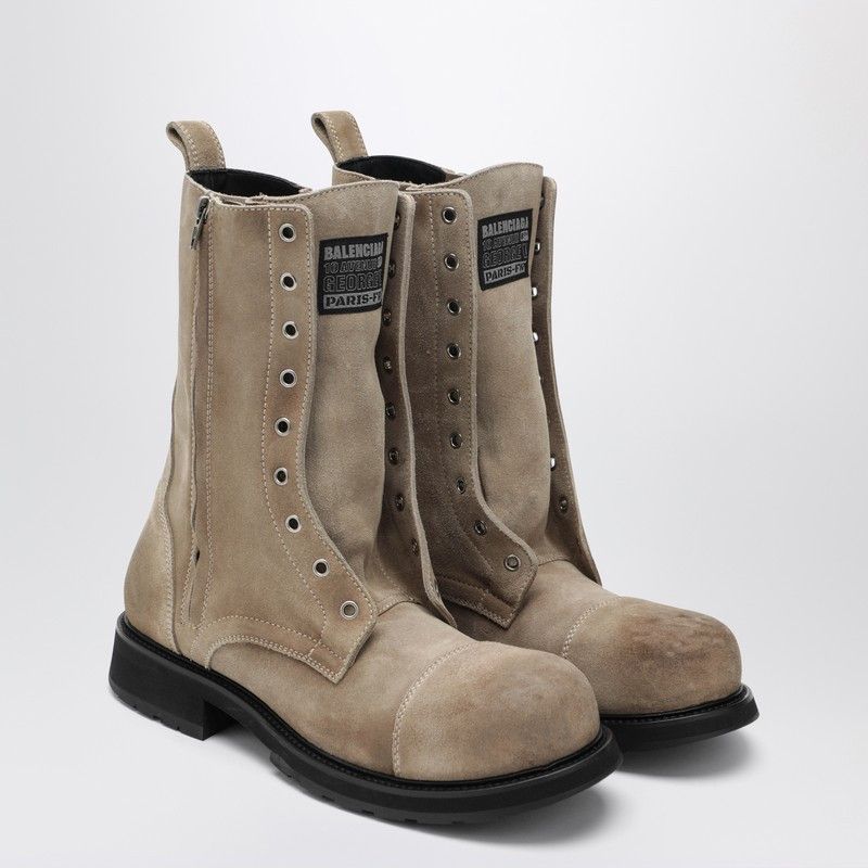 Balenciaga Sand Suede Boots