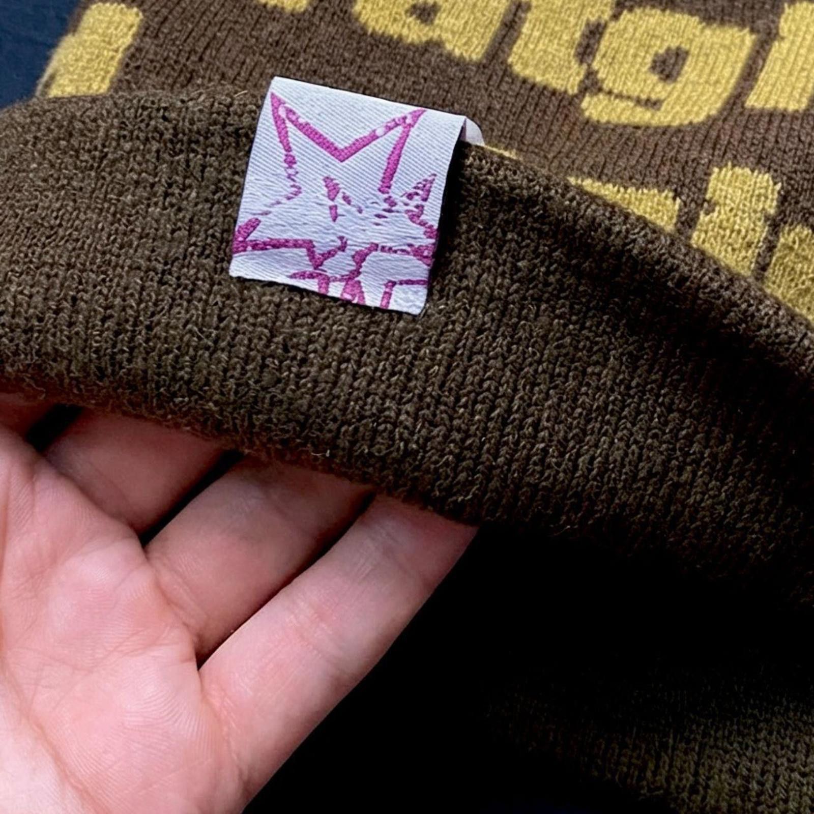 Stray Rats Rare Stray Rats Ratgirl No Cuff Knit Beanie Hat Brown OS Size ONE SIZE - 4 Thumbnail