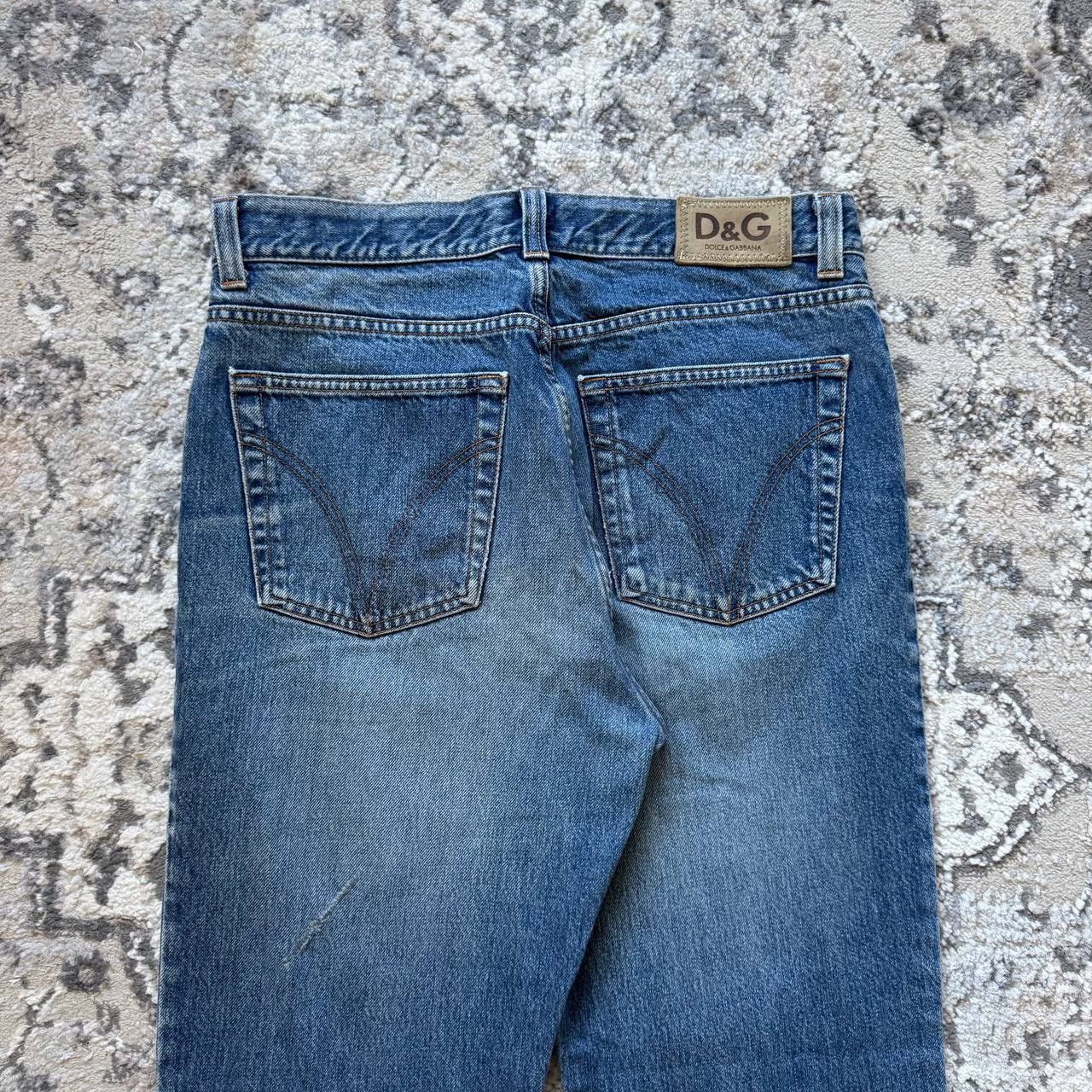Dolce & Gabbana Crazy Vintage Dolce & Gabbana Straight Heavy Relaxed Jeans Size US 34 / EU 50 - 6 Thumbnail