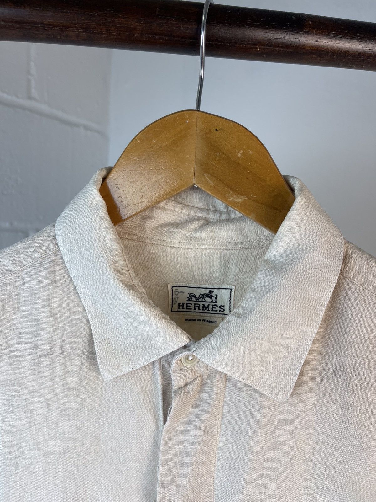 Hermes × Maison Margiela Hermes Martin Margiela Era Linen Shirt Size US L / EU 52-54 / 3 - 5 Thumbnail