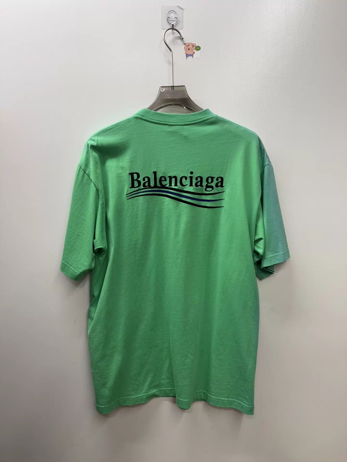 Balenciaga Balenciaga Classic Coke Wave Green Short Sleeve T-shirt XS Size US XS / EU 42 / 0 - 3 Thumbnail