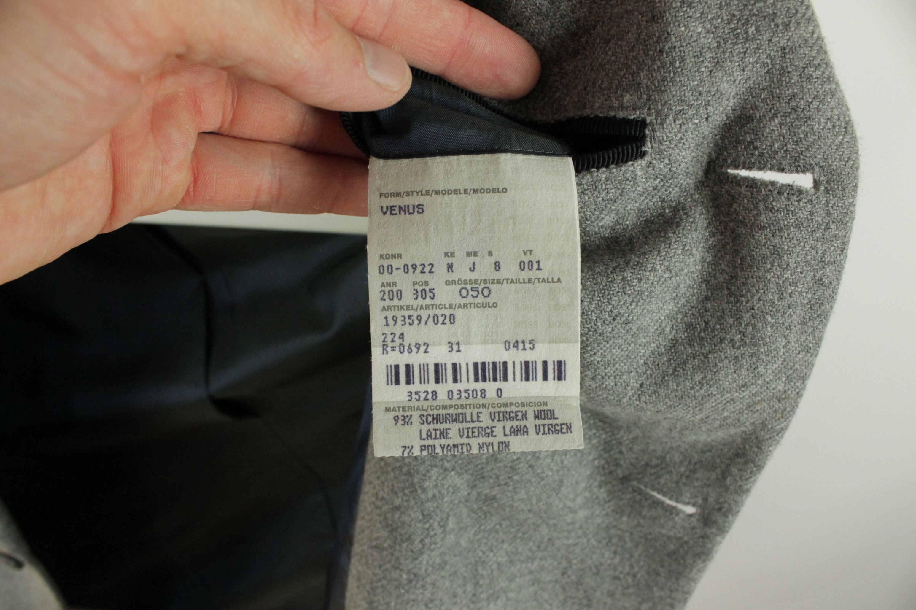 Hugo Boss Vintage Hugo Boss Gray Fleece Wool Sport Coat Blazer Jacket Size US M / EU 48-50 / 2 - 9 Thumbnail