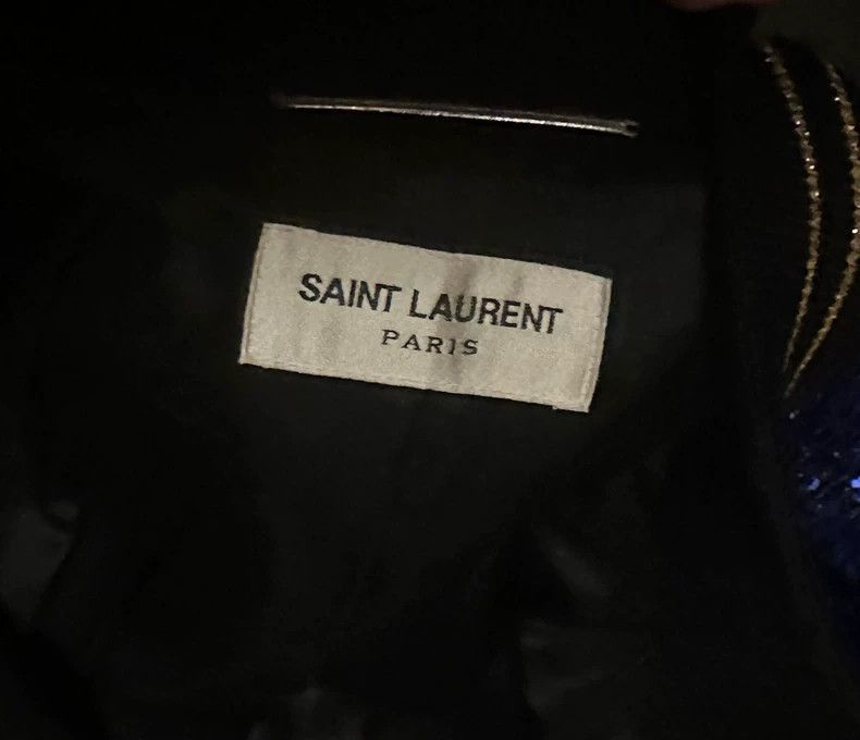 Saint Laurent Paris Saint Laurent Paris Blue and black scale jacket-2506 Size US S / EU 44-46 / 1 - 4 Thumbnail