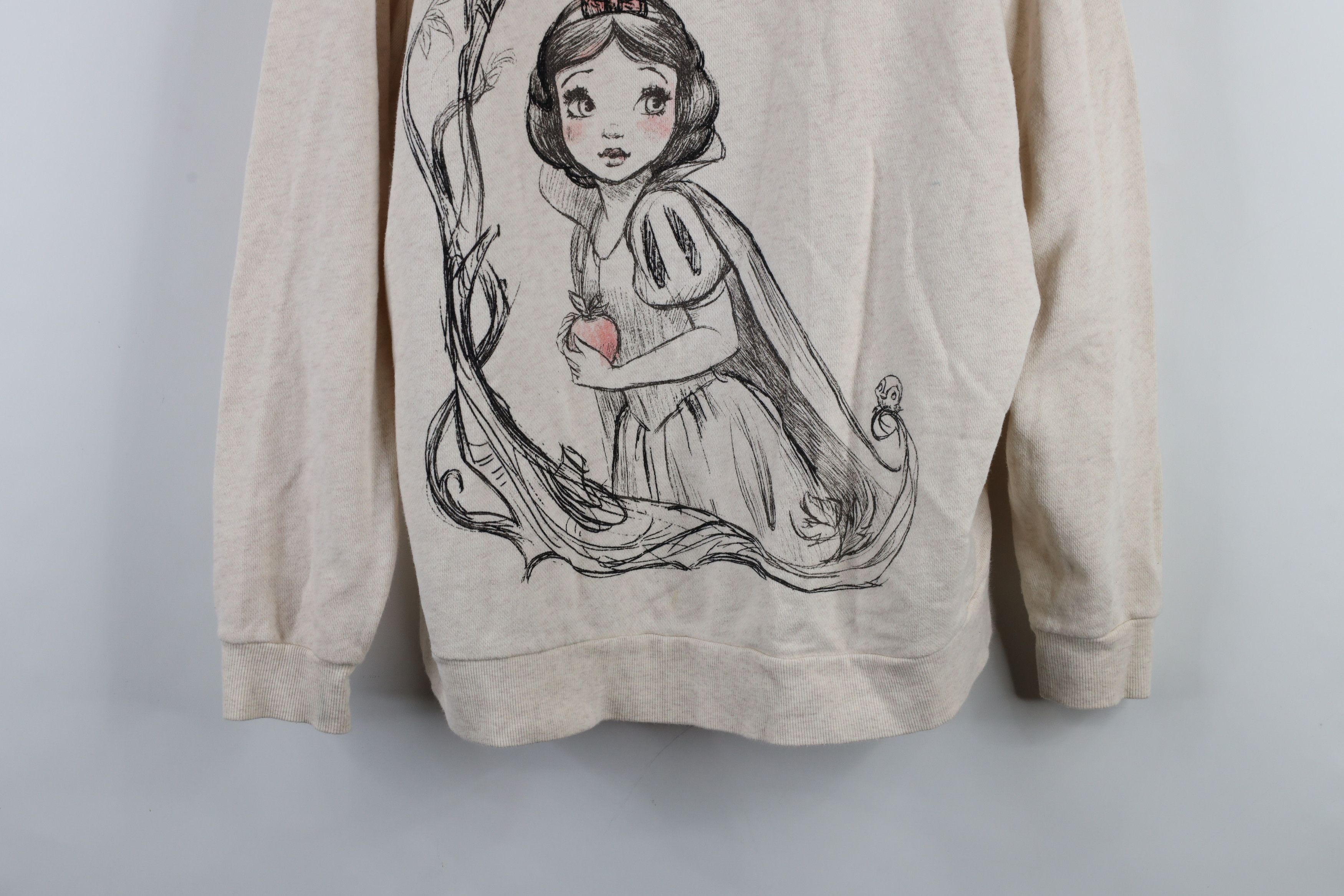 Disney × Vintage Vintage Disney of Snow White Movie Crewneck Sweatshirt Beige Size XXL / US 16-18 / IT 52-54 - 3 Thumbnail