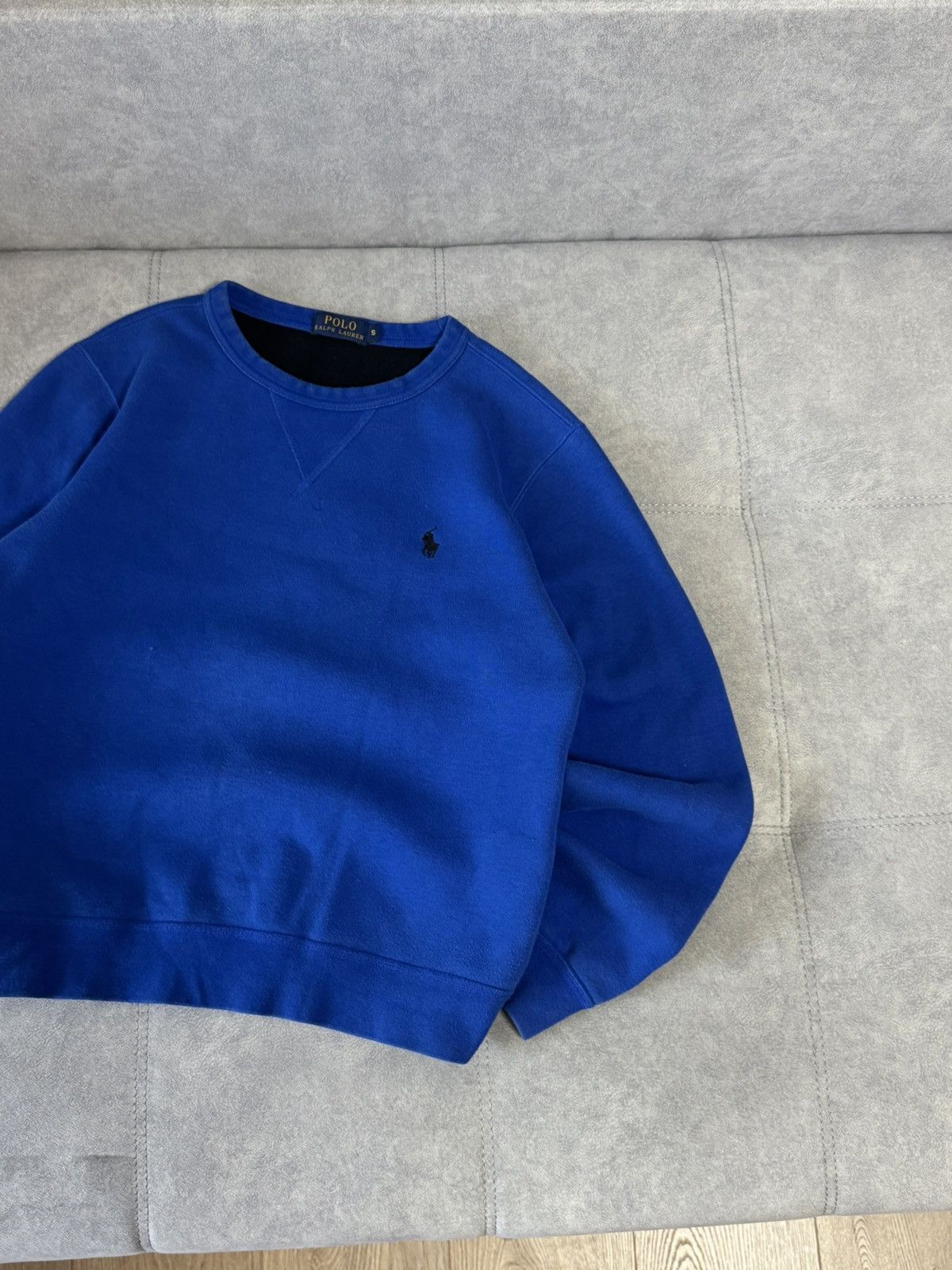 Polo Ralph Lauren × Vintage Vintage Polo Ralph Lauren blue fleece sweatshirt size S Size US S / EU 44-46 / 1 - 4 Thumbnail