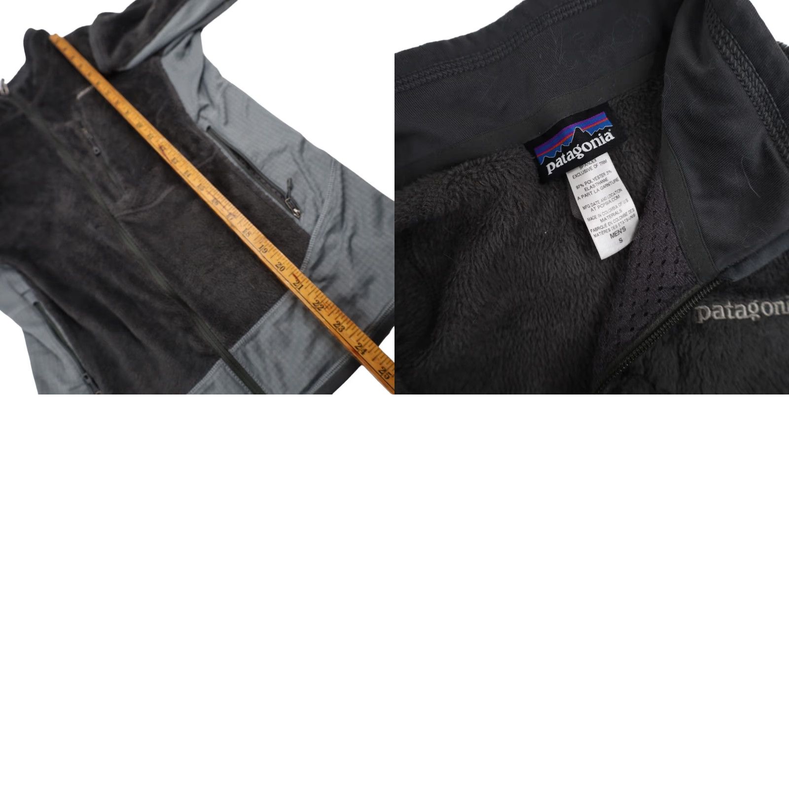 Patagonia VINTAGE Patagonia Mens S Rhythm Deep Pile Fleece Jacket Gray Size US S / EU 44-46 / 1 - 8 Thumbnail