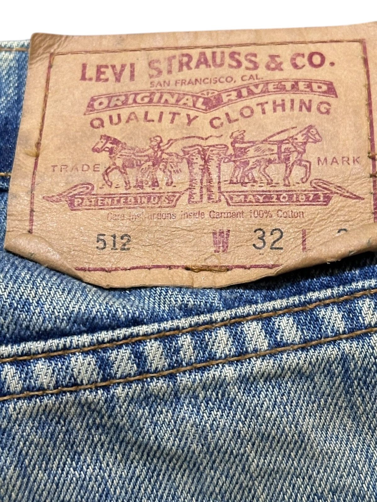 Levi's Vintage Clothing Vintage Levi’s 512 Mudwash Straight Denim Size US 31 - 7 Thumbnail