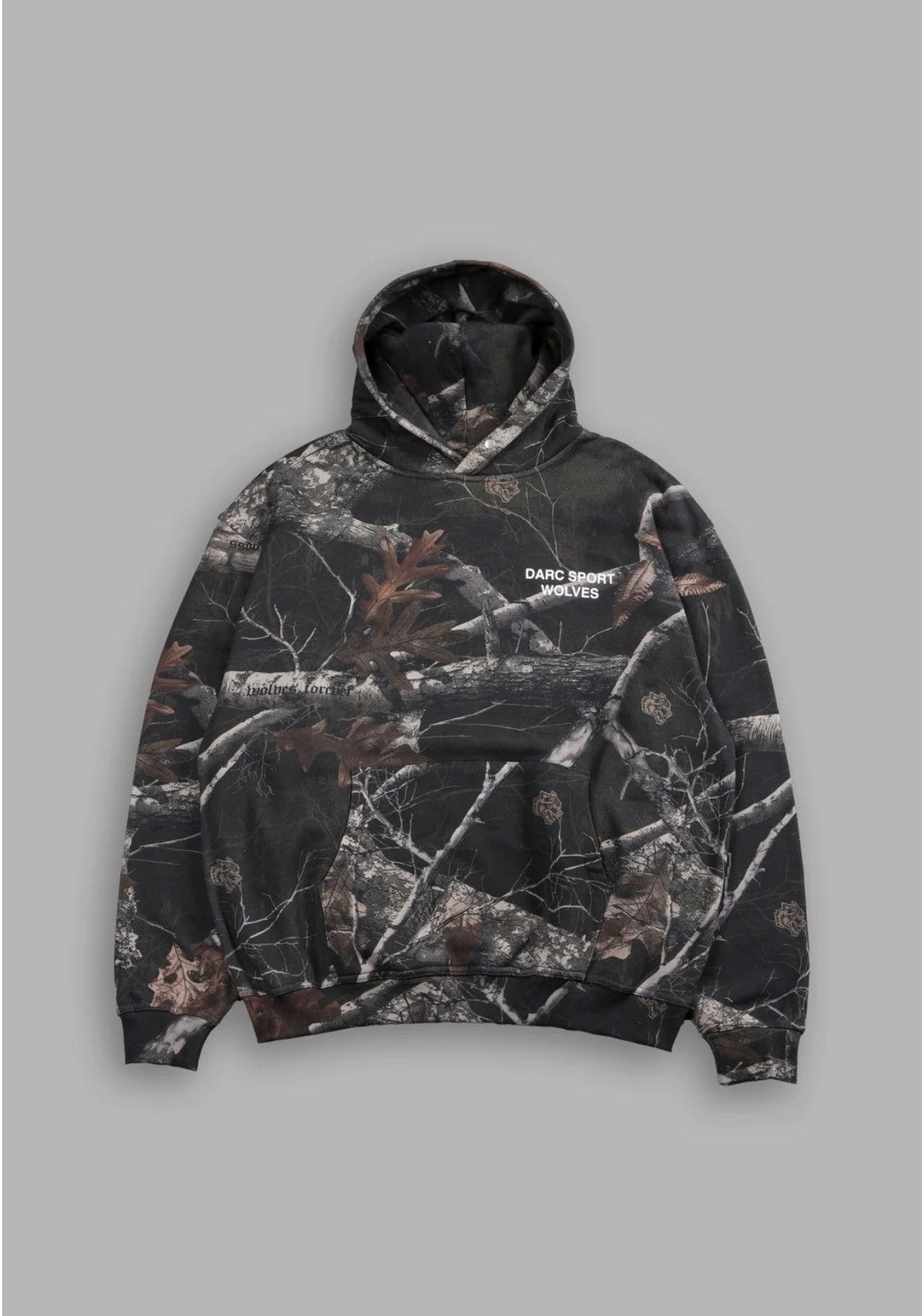 Darc Sport DARC SPORT WOLVES HOODIE IN DARC BROWN WOODLAND CAMO SIZE XL Size US XL / EU 56 / 4 - 2 Thumbnail