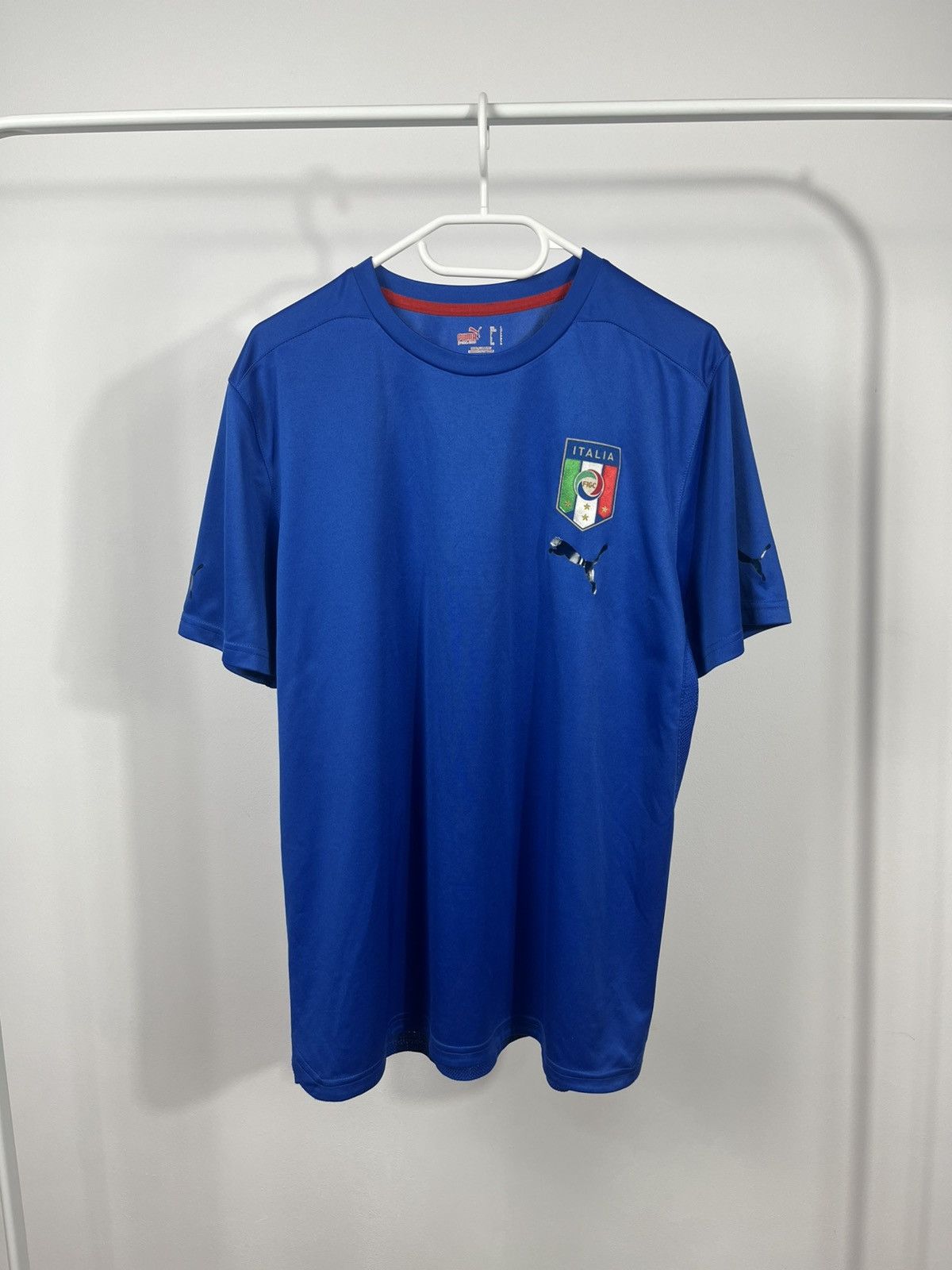 VERSACE PUMA シャツ Lサイズ ITALIA 🇮🇹 Puma Versace Italy Soccer Jersey T-Shirt Retro Rare Italia