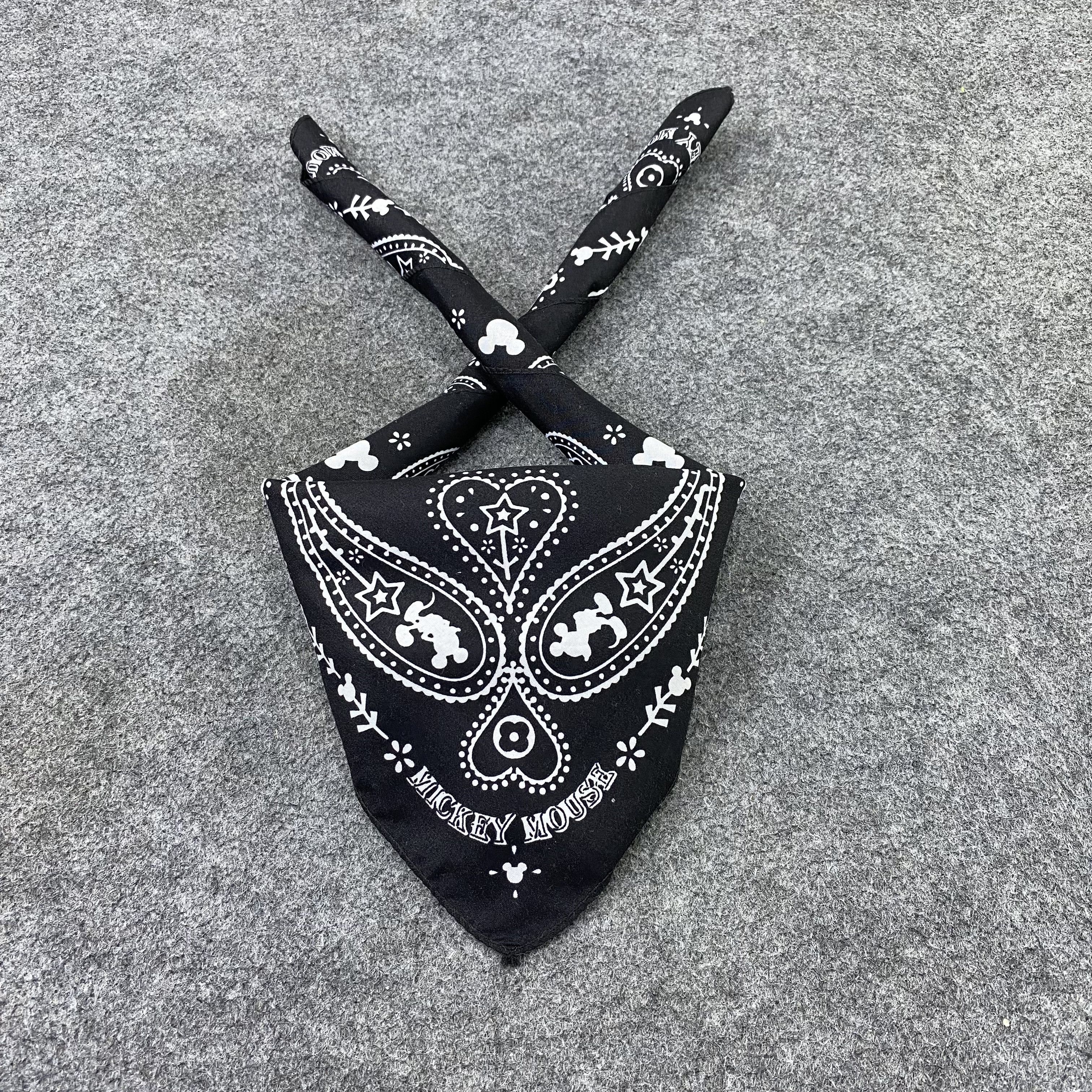 Anime Mickey Mouse PAISLEY BANDANA , HANDKERCHIEF-B1430 Size ONE SIZE - 4 Thumbnail