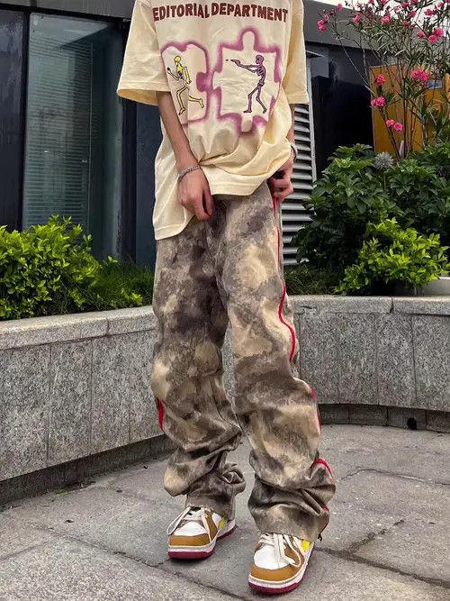 Japanese Brand Atsuko x Inoue Camouflage High Street Vintage Casual Jeans Size US 33 - 7 Thumbnail