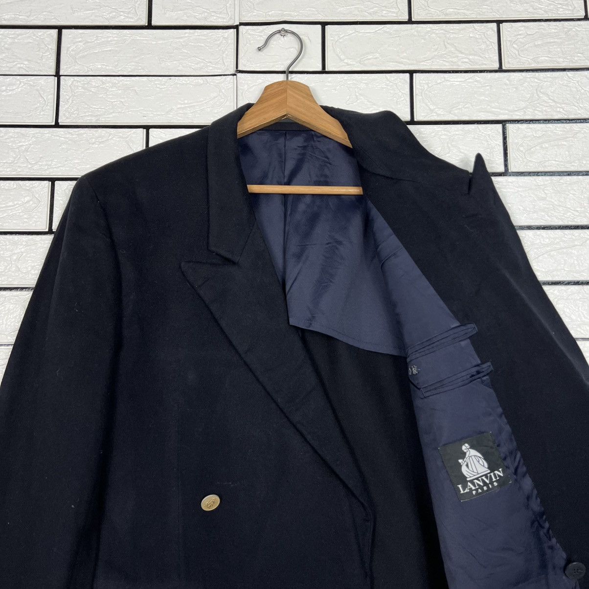 Lanvin LANVIN PARIS Double Breasted Suit Jacket Blazer #4123-C187 Size 42R - 9 Thumbnail
