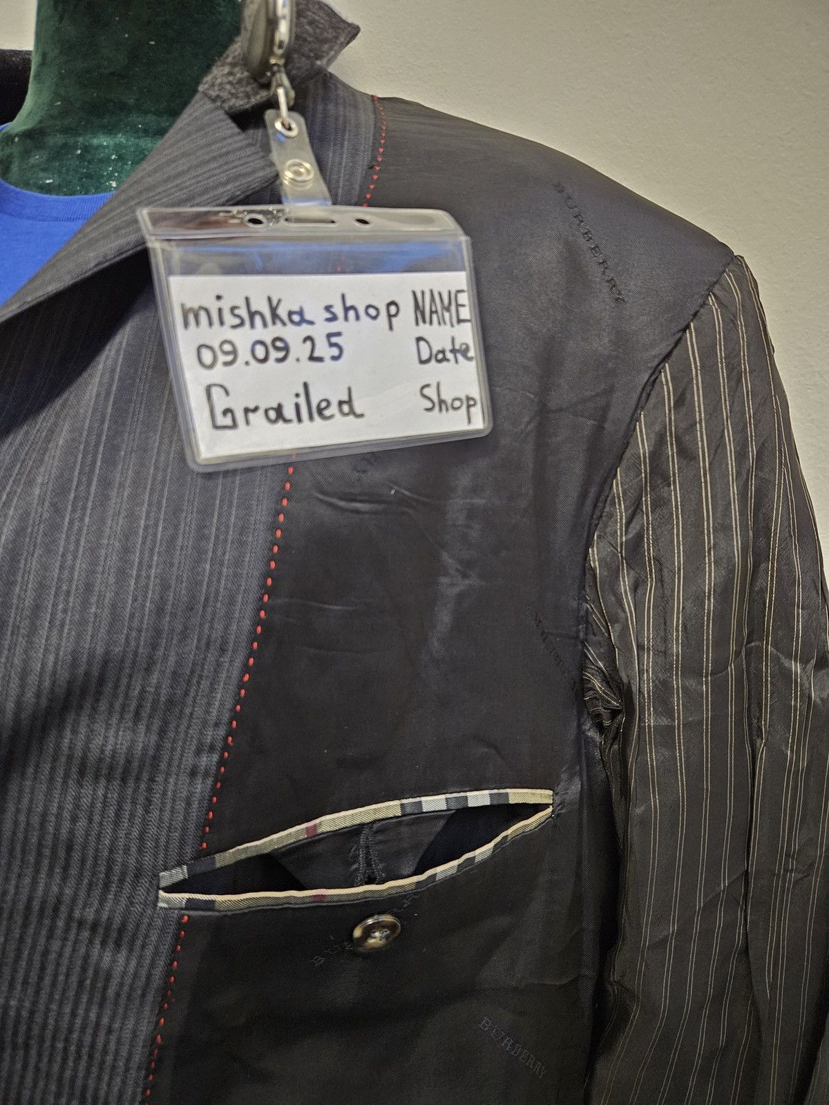 Burberry Vintage Burberry blazer jacket Size 54L - 9 Thumbnail