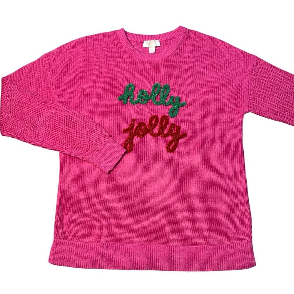 Other Jingle Belles by Kim Gravel Merry Messages Shaker Knit Pink Size S / US 4 / IT 40 - 2 Thumbnail