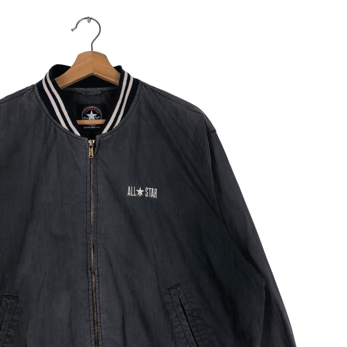 Japanese Brand 📌Vintage Bomber Jacket Zipper Converse All Star Size US M / EU 48-50 / 2 - 7 Thumbnail