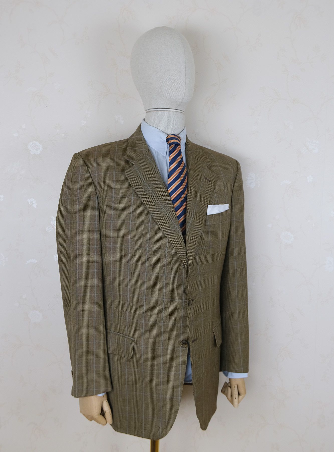 Other Ravazzolo, light hand made jacket, size 46, check pattern Size 46R - 2 Thumbnail